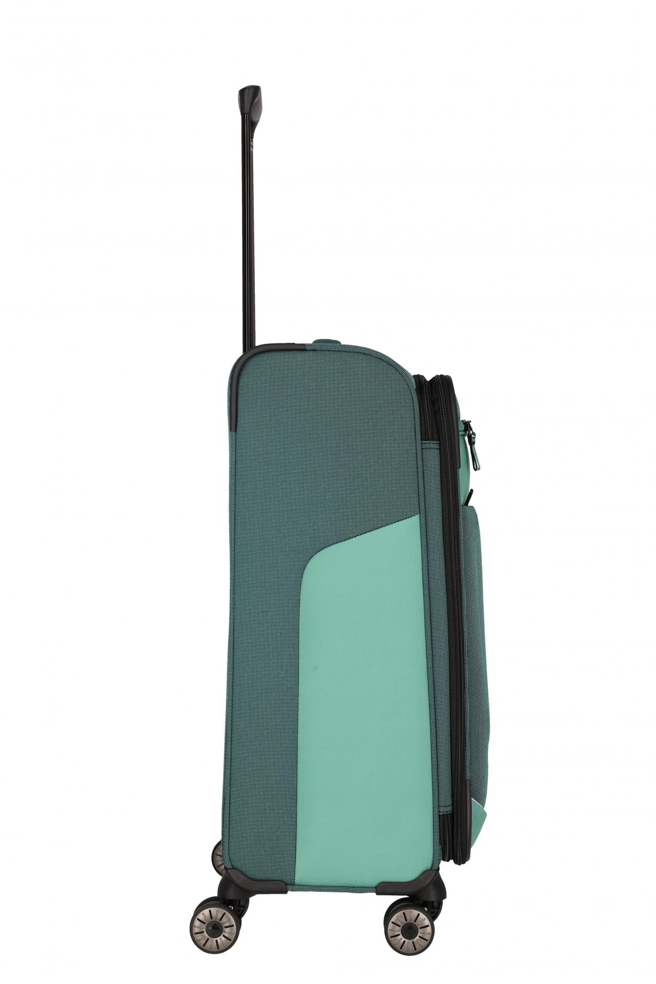 Travelite VIIA M 67cm Weicher Trolley Koffer, Eukalyptus