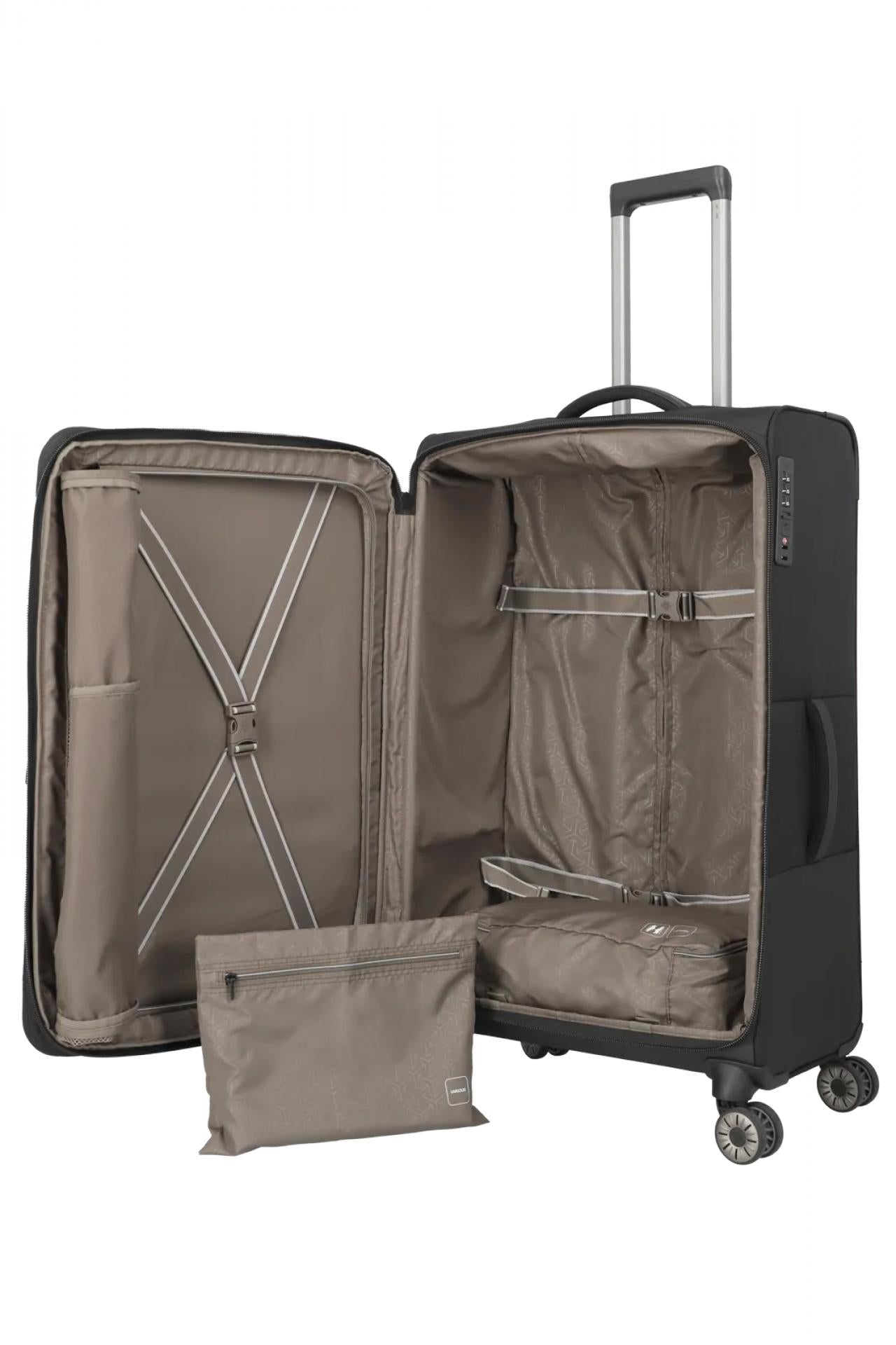Travelite CROSSLITE 5.0 4w Trolley L Schwarz