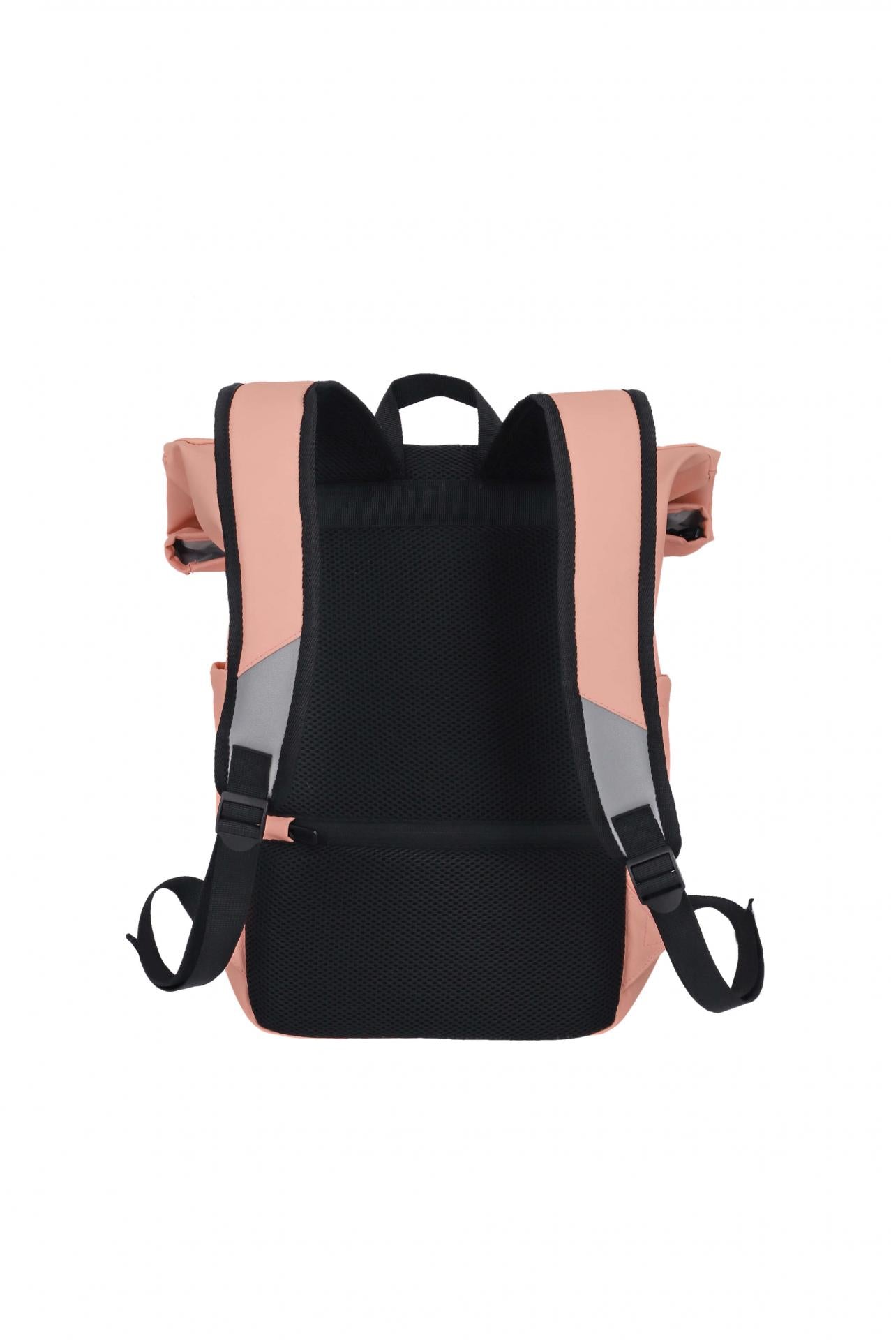 Travelite Rucksack Basics Roll-Up Plane Pastel Peach