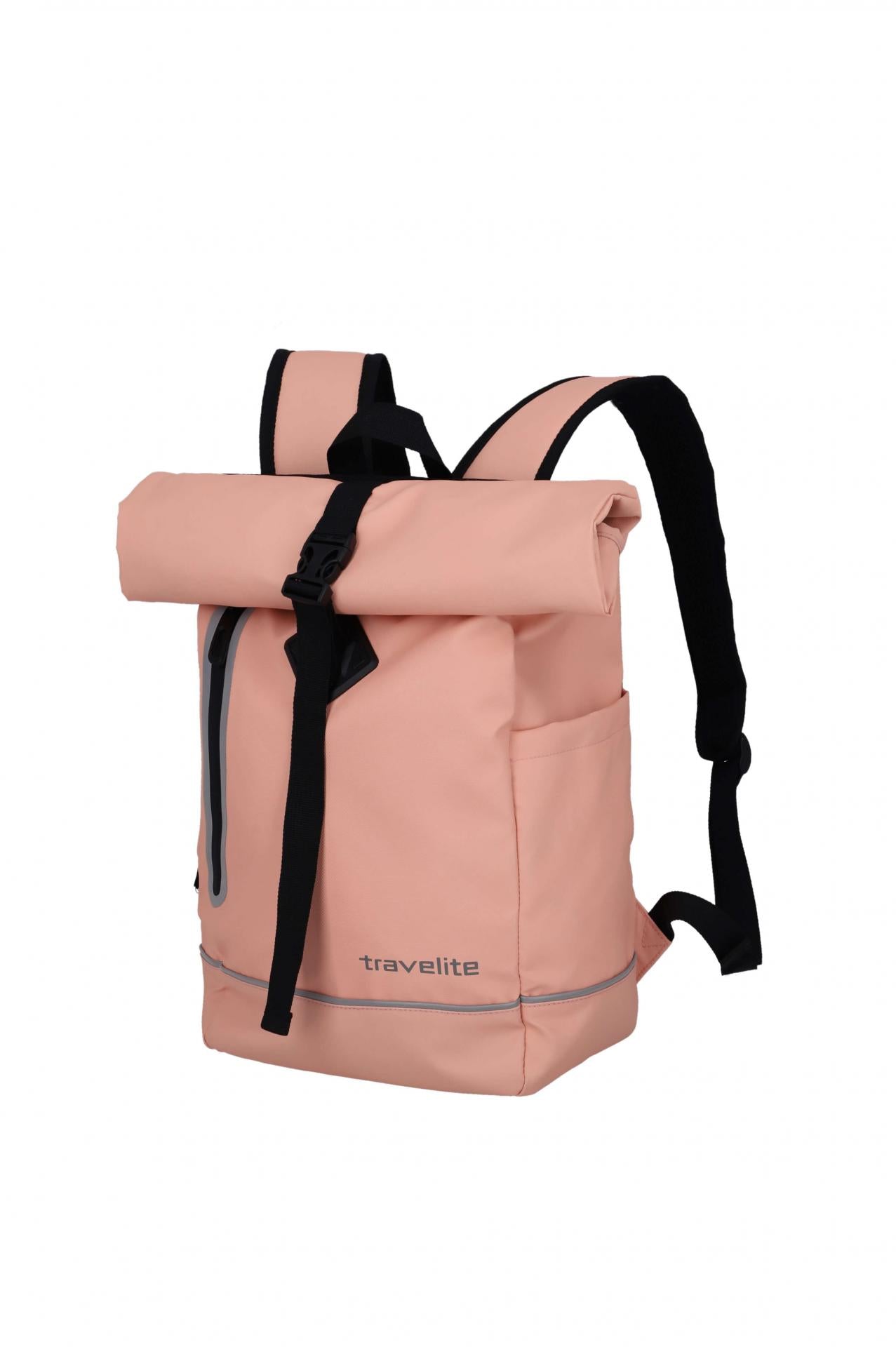 Travelite Rucksack Basics Roll-Up Plane Pastel Peach