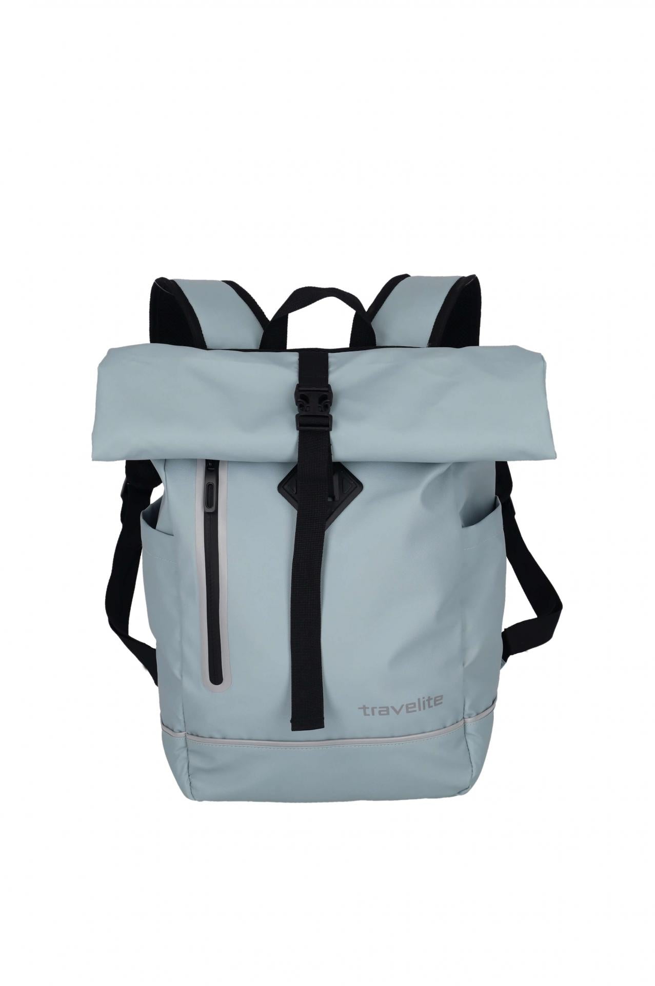 Travelite Rucksack Basics Roll-Up Plane Pastel Türkis