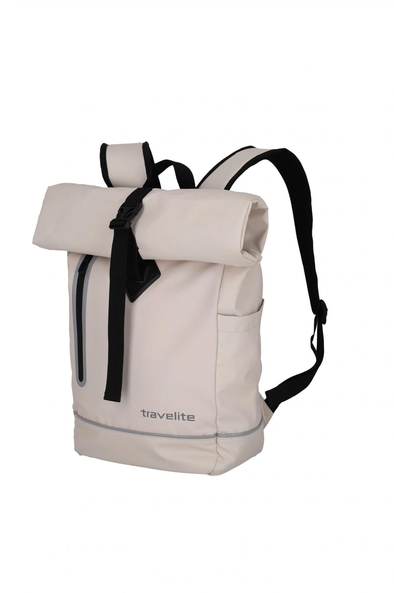 Travelite Rucksack Basics Roll-Up Plane Pastel Weiß