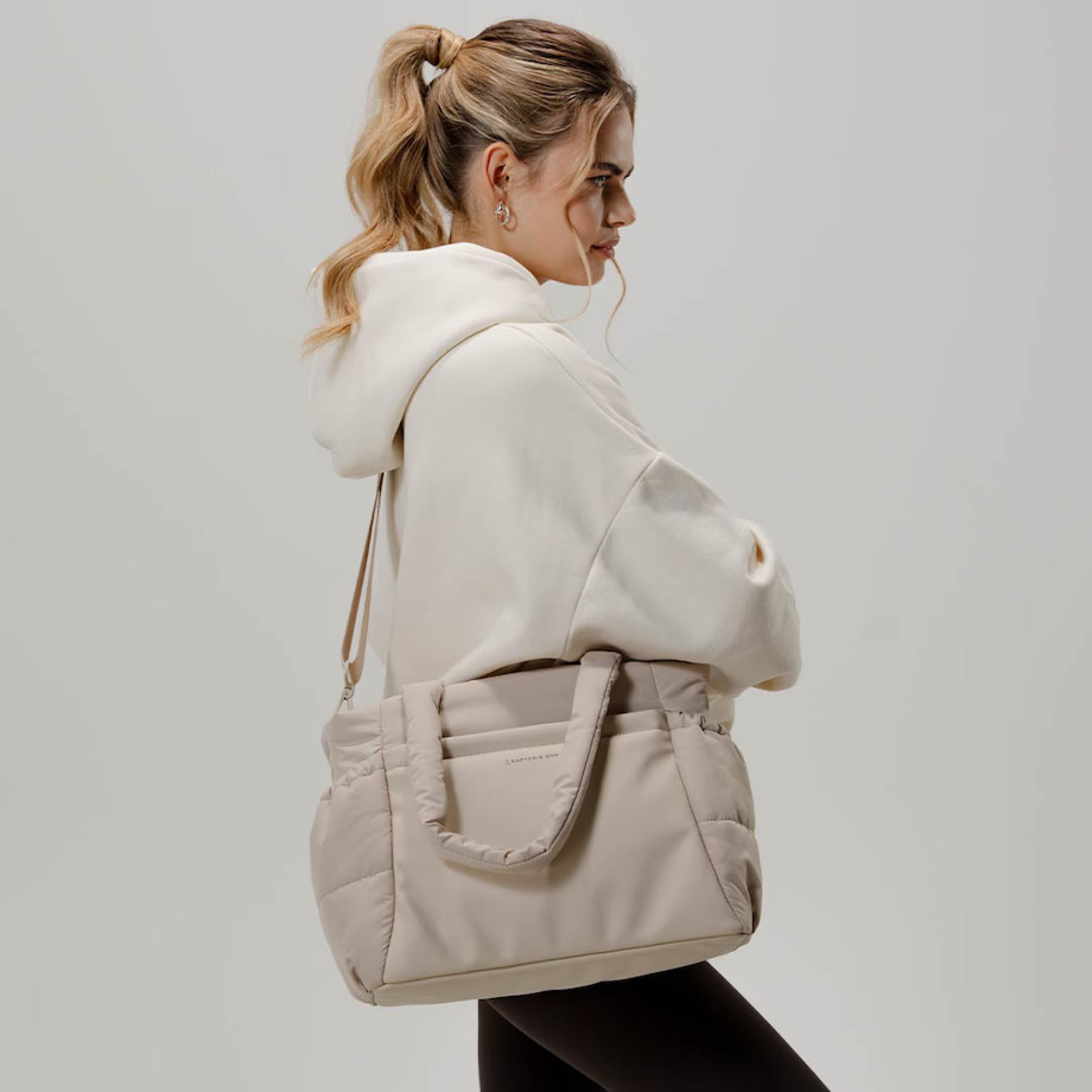 Kapten & Son Shopper Tasche HELLVI CLOUD Medium Sandstone