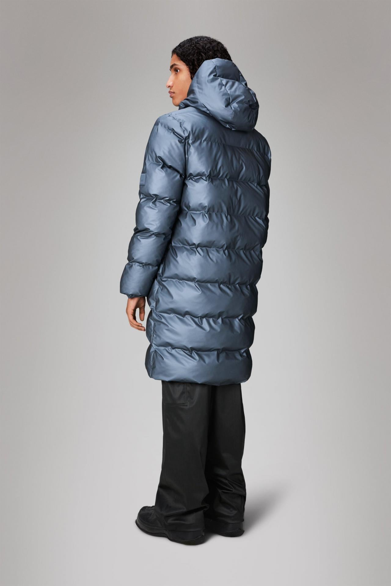 Rains Alta Long Puffer Winterjacke - Farbe: Bay - Variante: S