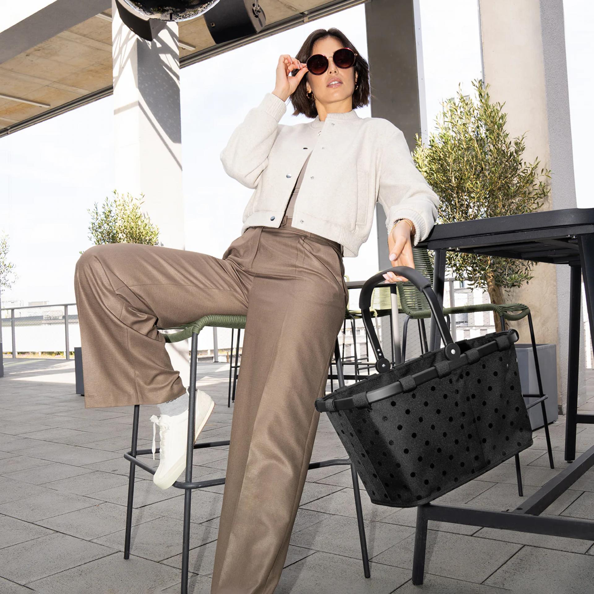 Reisenthel Einkaufskorb Carrybag Glossy Dots black