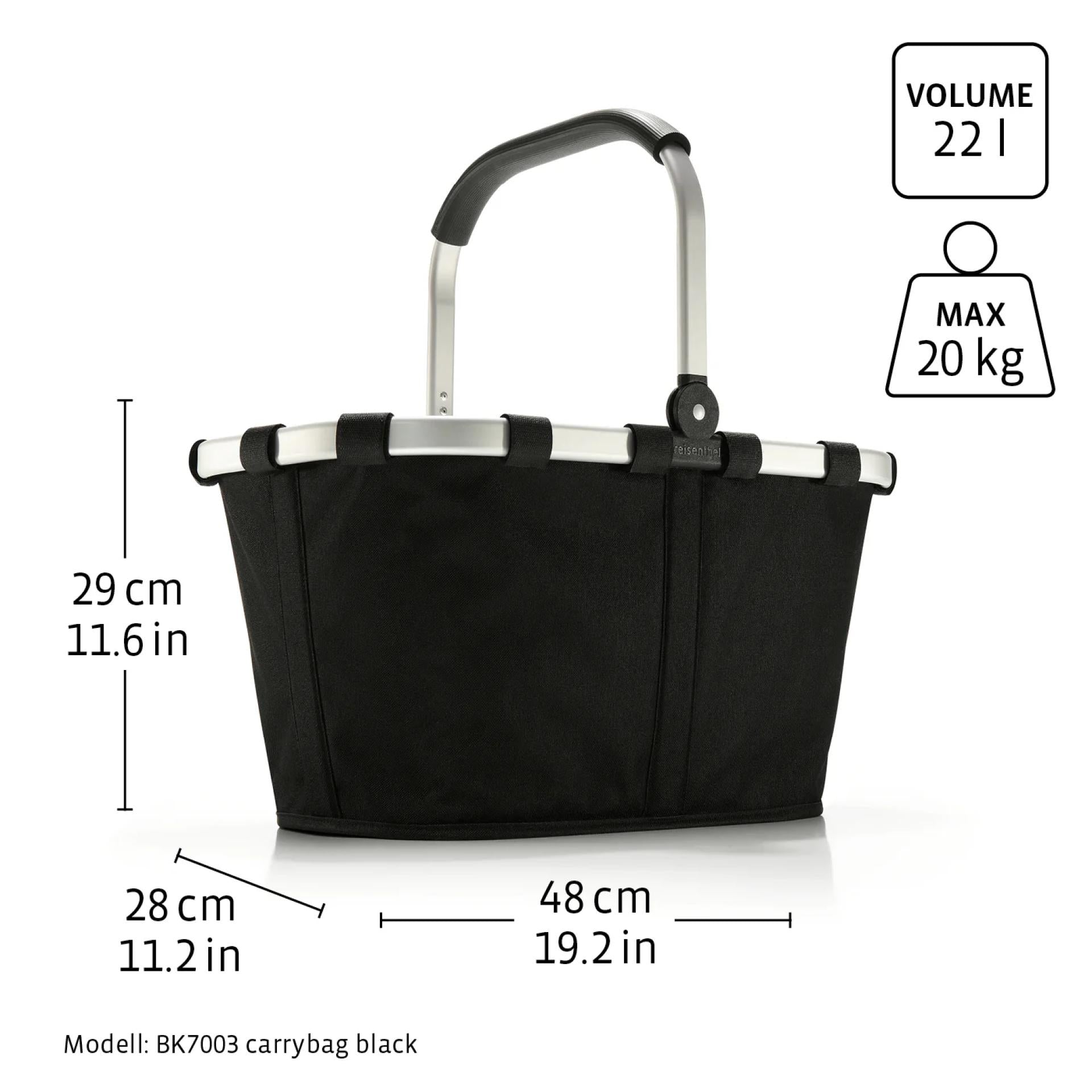 Reisenthel Einkaufskorb Carrybag Raffia Black