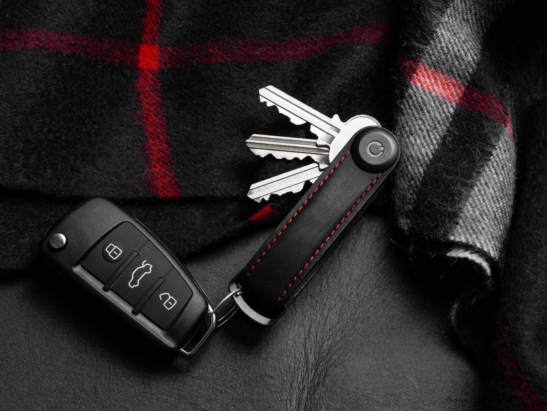 Orbitkey Schlüsselanhänger Crazy Horse Obsidian schwarz