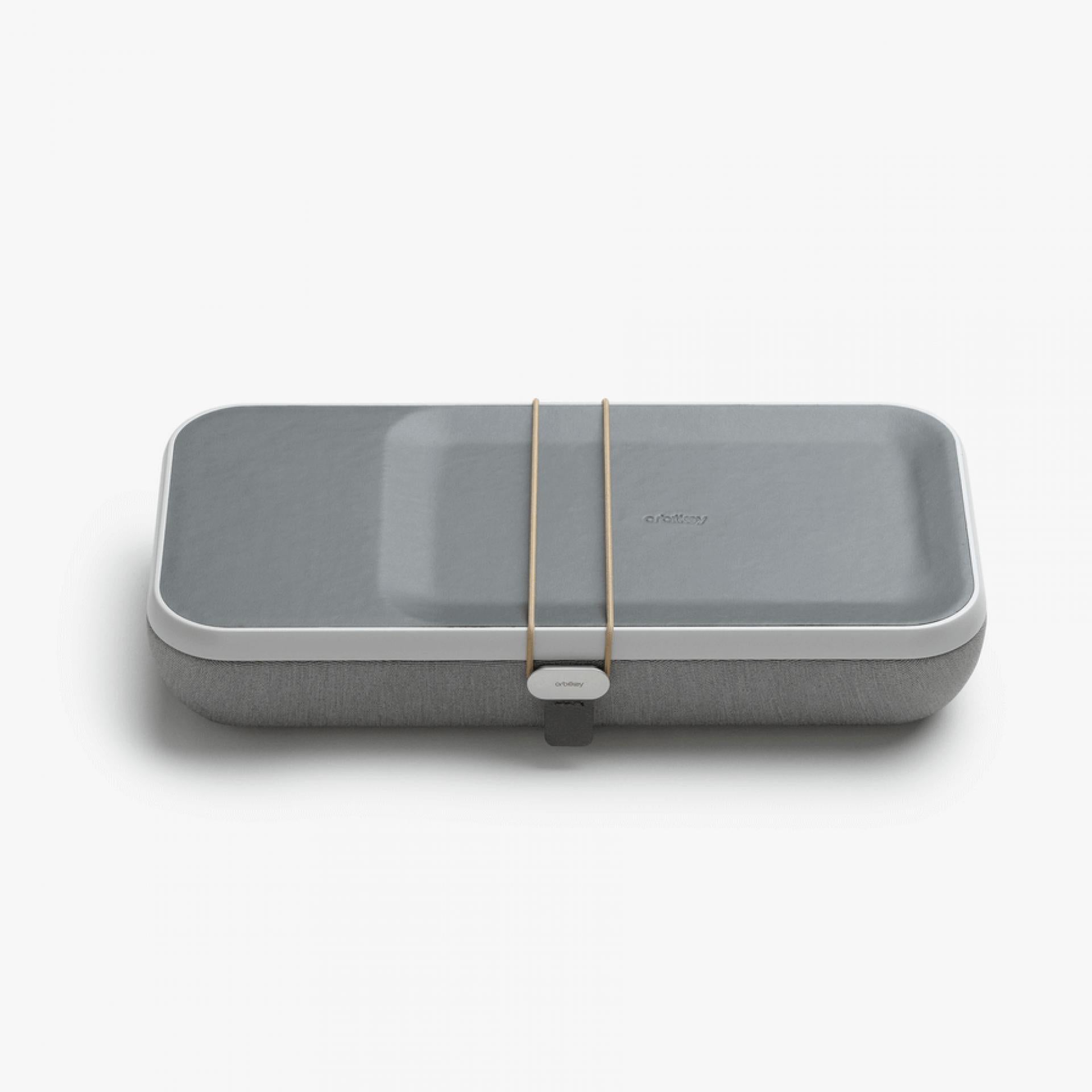 Orbitkey Nest Organiser mit drahtloser Ladestation Ash grau