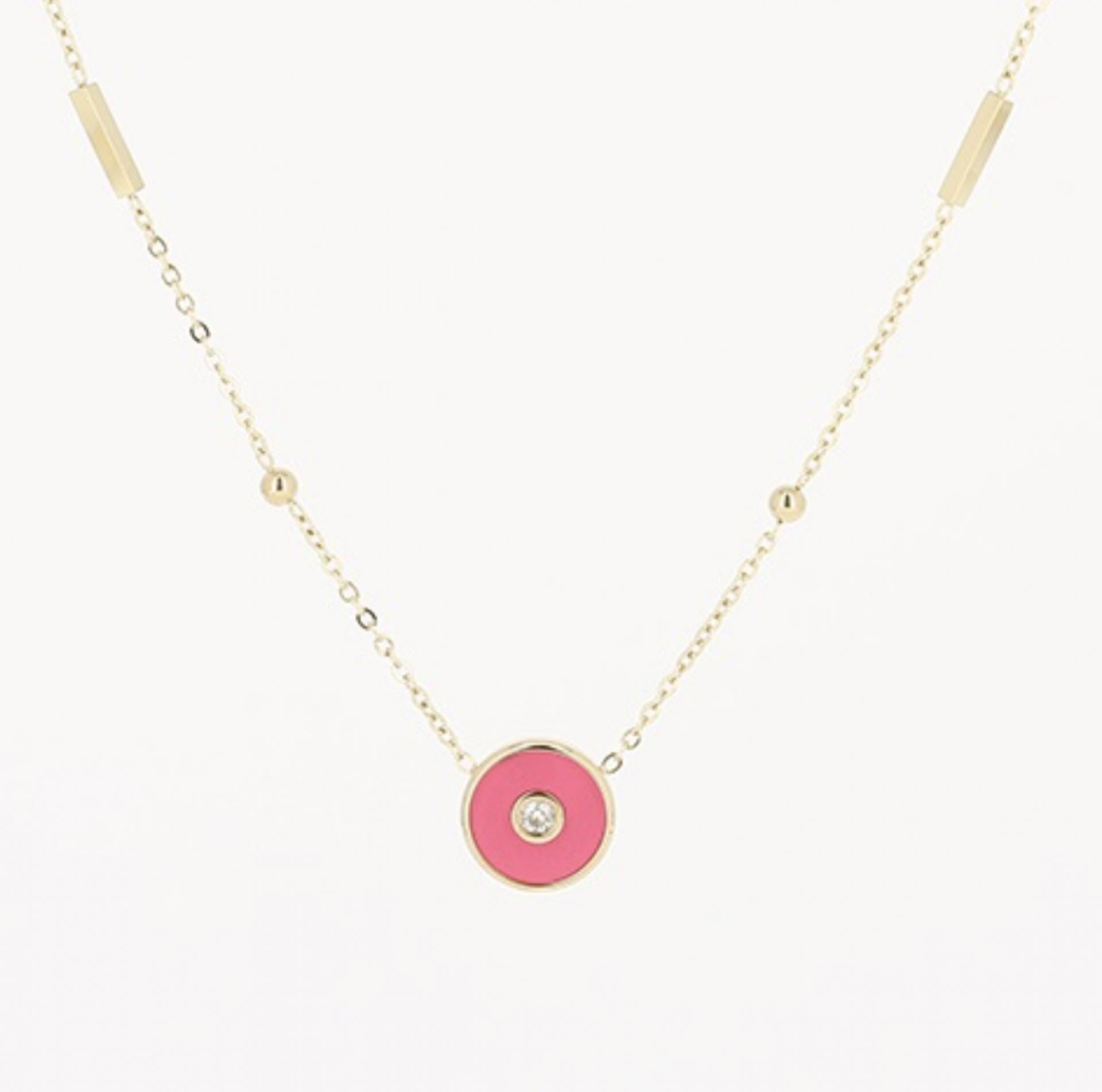 Zag Bijoux Kette Liz Fuchsia/Gold