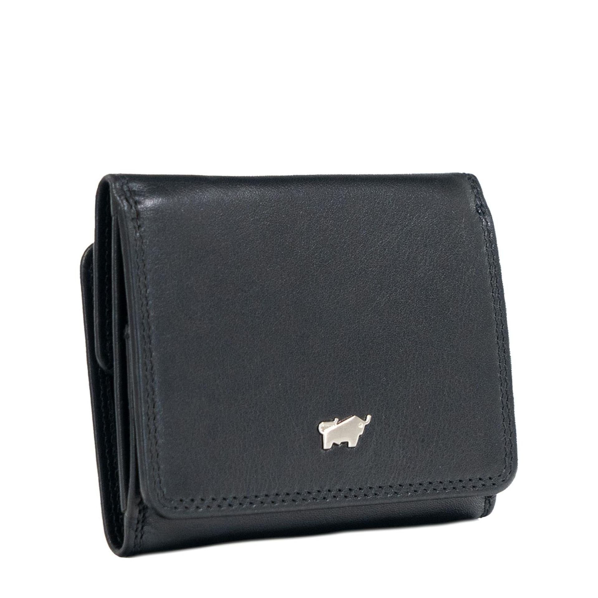 Braun Büffel Mini GOLF RFID Geldbörse Kastenbörse 2CS schwarz