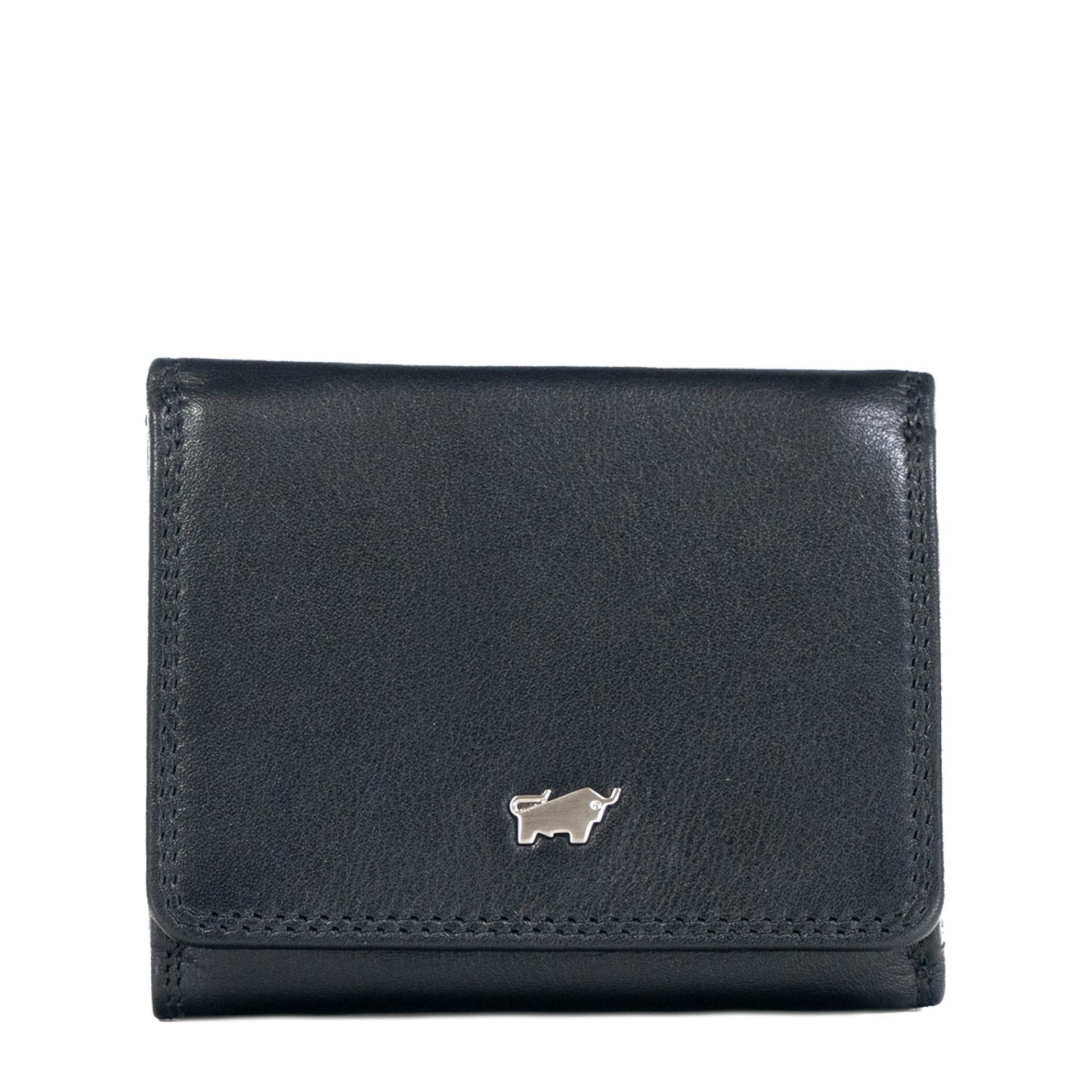 Braun Büffel Mini GOLF RFID Geldbörse Kastenbörse 2CS schwarz