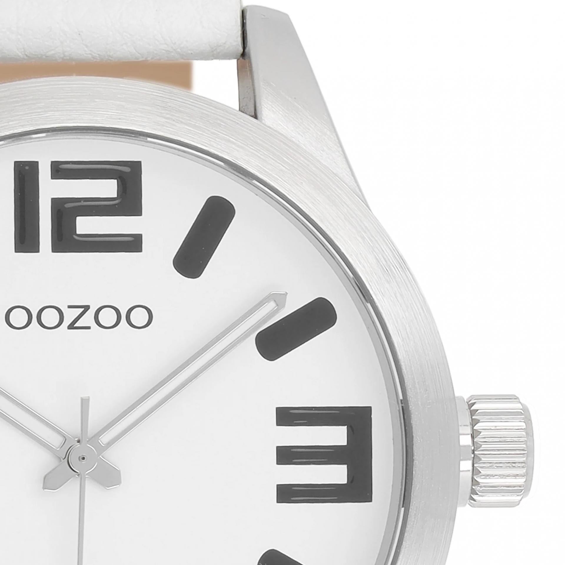 Oozoo Timepieces COLLECTION Weiß Silber