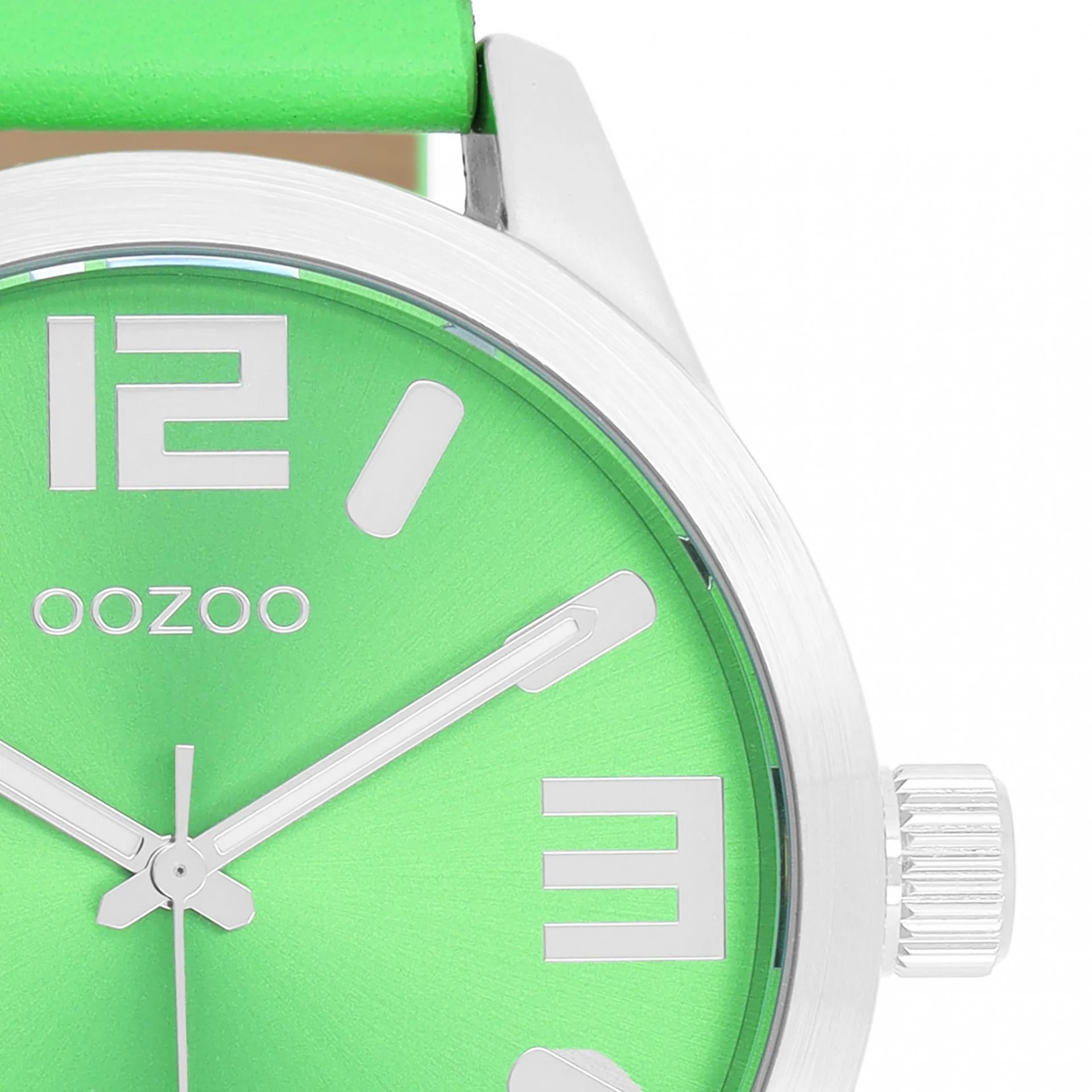 Oozoo Timepieces COLLECTION Neon-Grün Silber