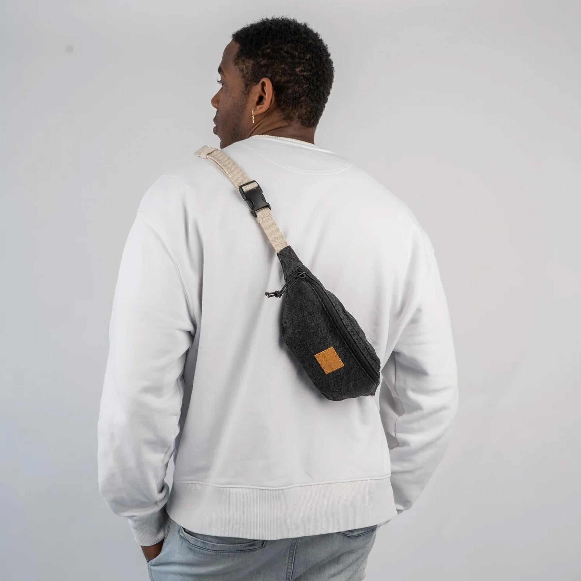 Johnny Urban Toni Bauchtasche Baumwolle Anthrazit