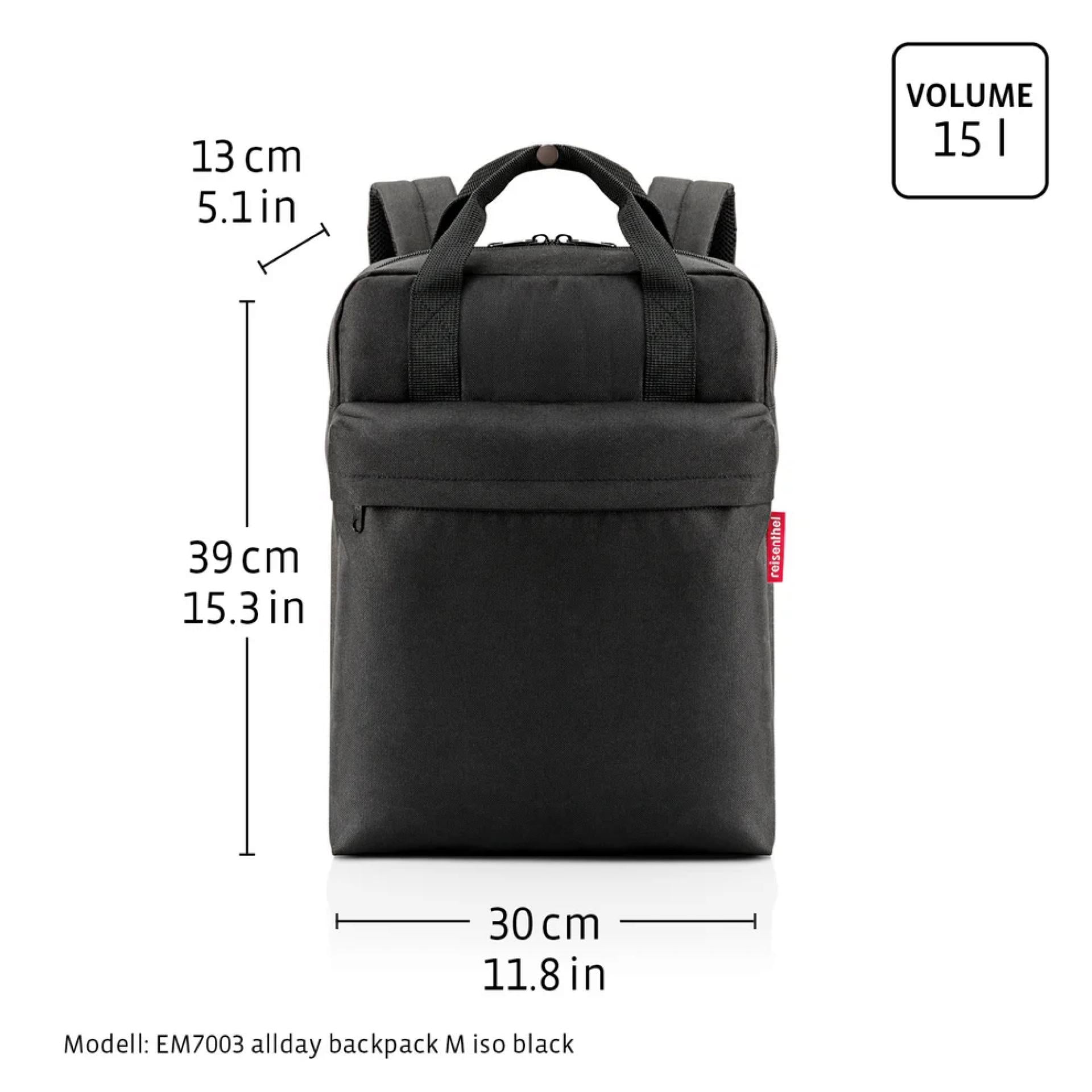 Reisenthel Rucksack Allday Backpack M Iso - Variante: black