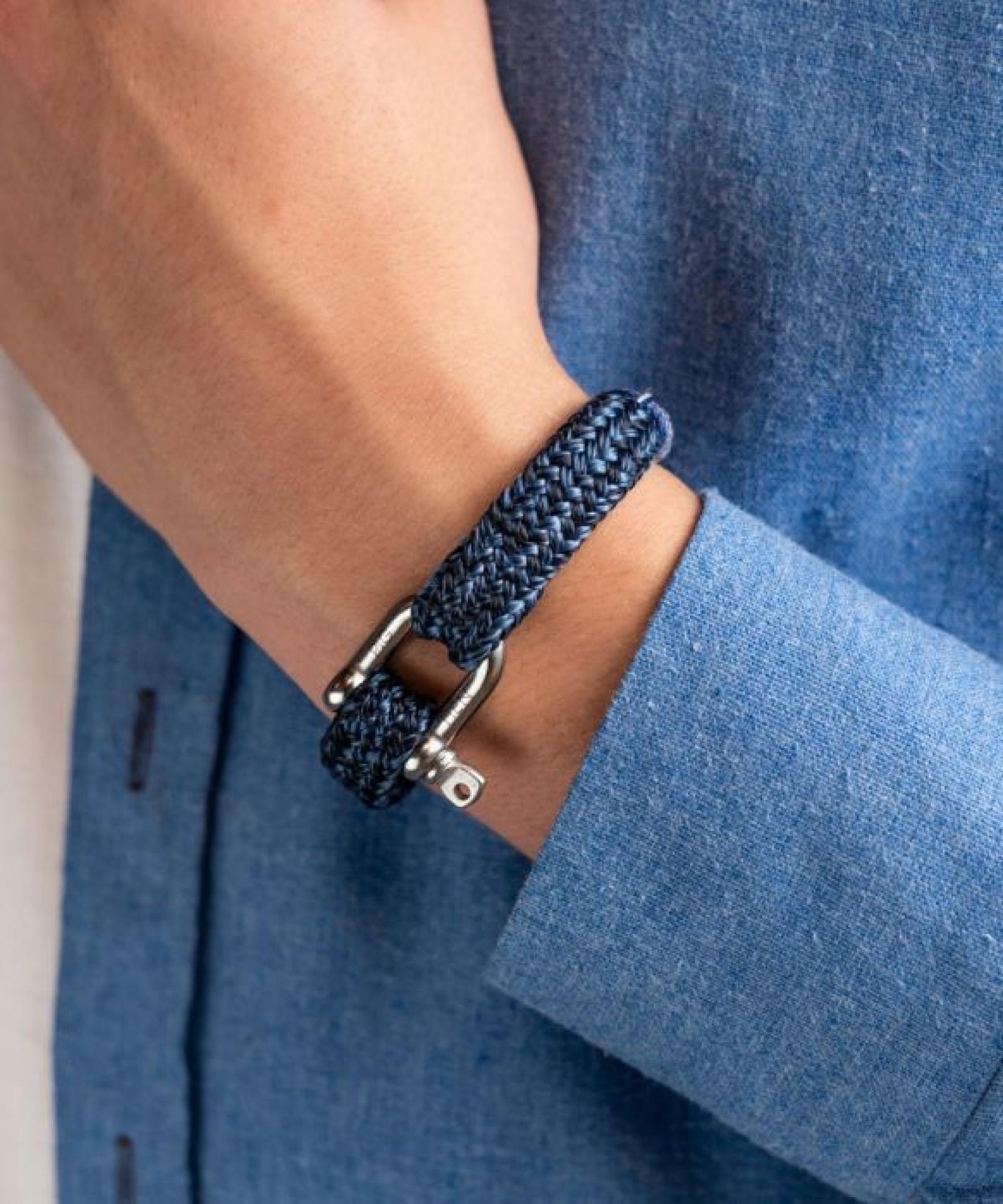 Pig & Hen Armband Gorgeous George L Navy Violet Blue Silver