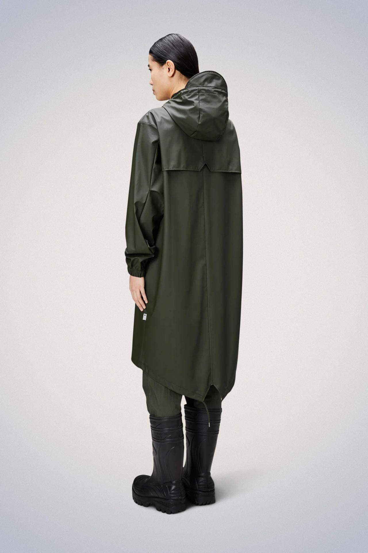 Rains Fishtail Parka Regenjacke - Farbe: Green - Variante: S