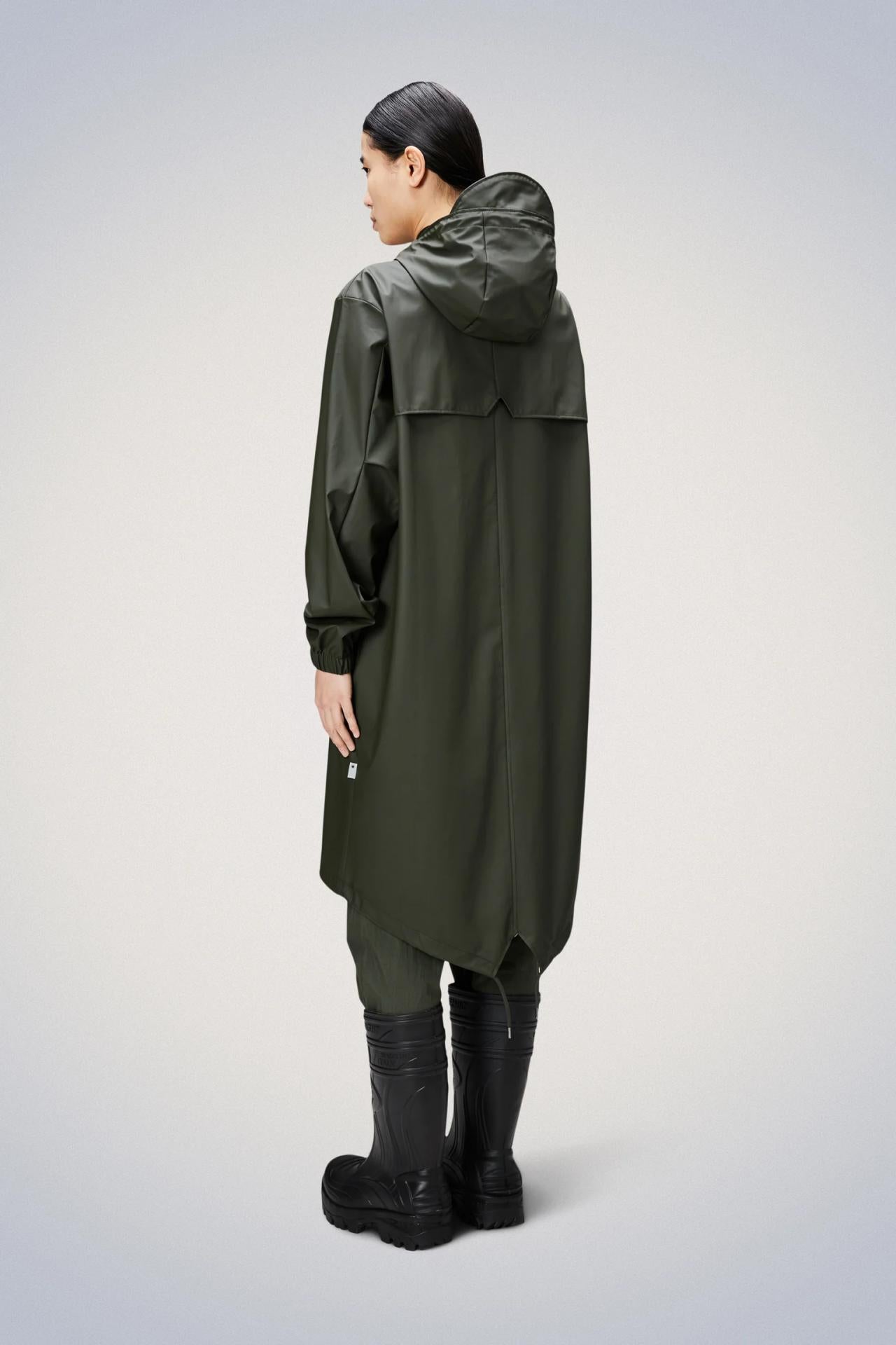 Rains Fishtail Parka Regenjacke - Farbe: Green - Variante: L