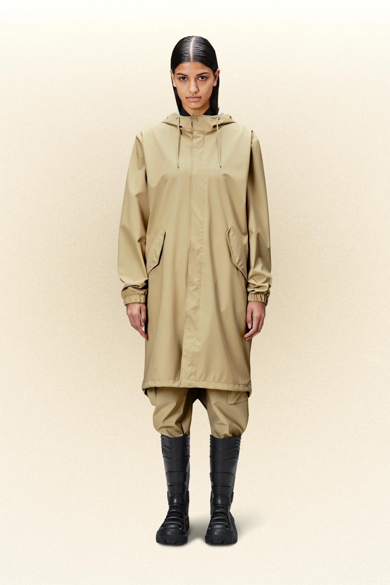 Rains Jacke Fishtail Parka Beige Sand - Variante: S