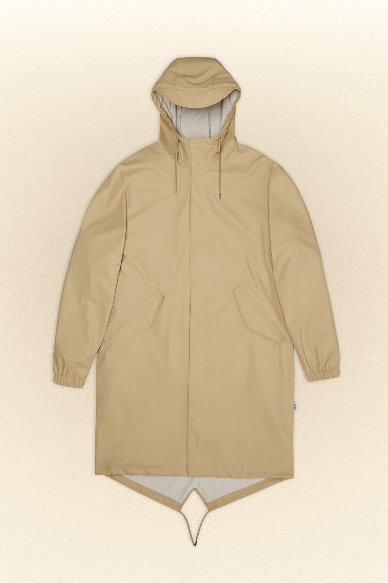 Rains Jacke Fishtail Parka Beige Sand - Variante: XL