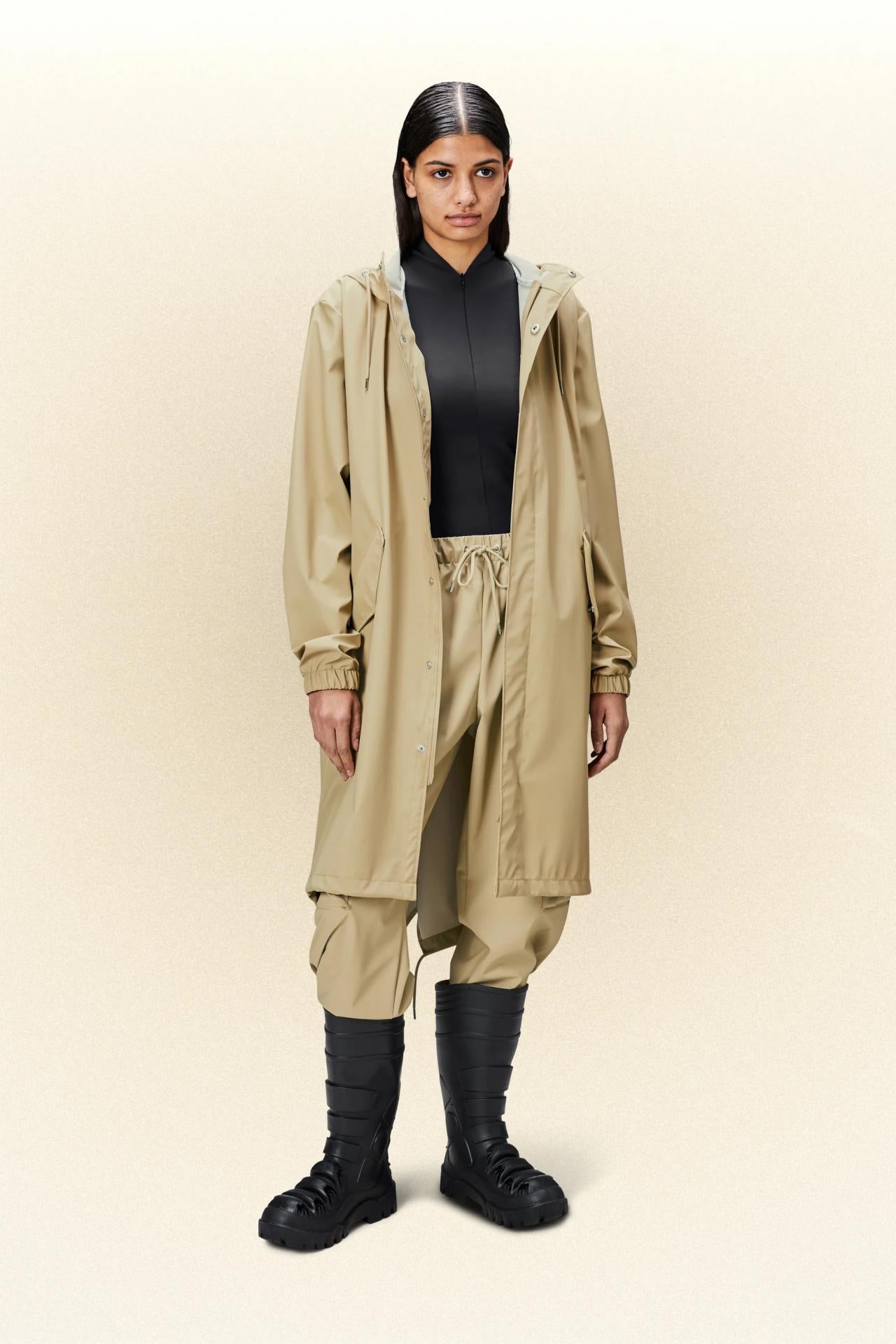 Rains Jacke Fishtail Parka Beige Sand - Variante: XL