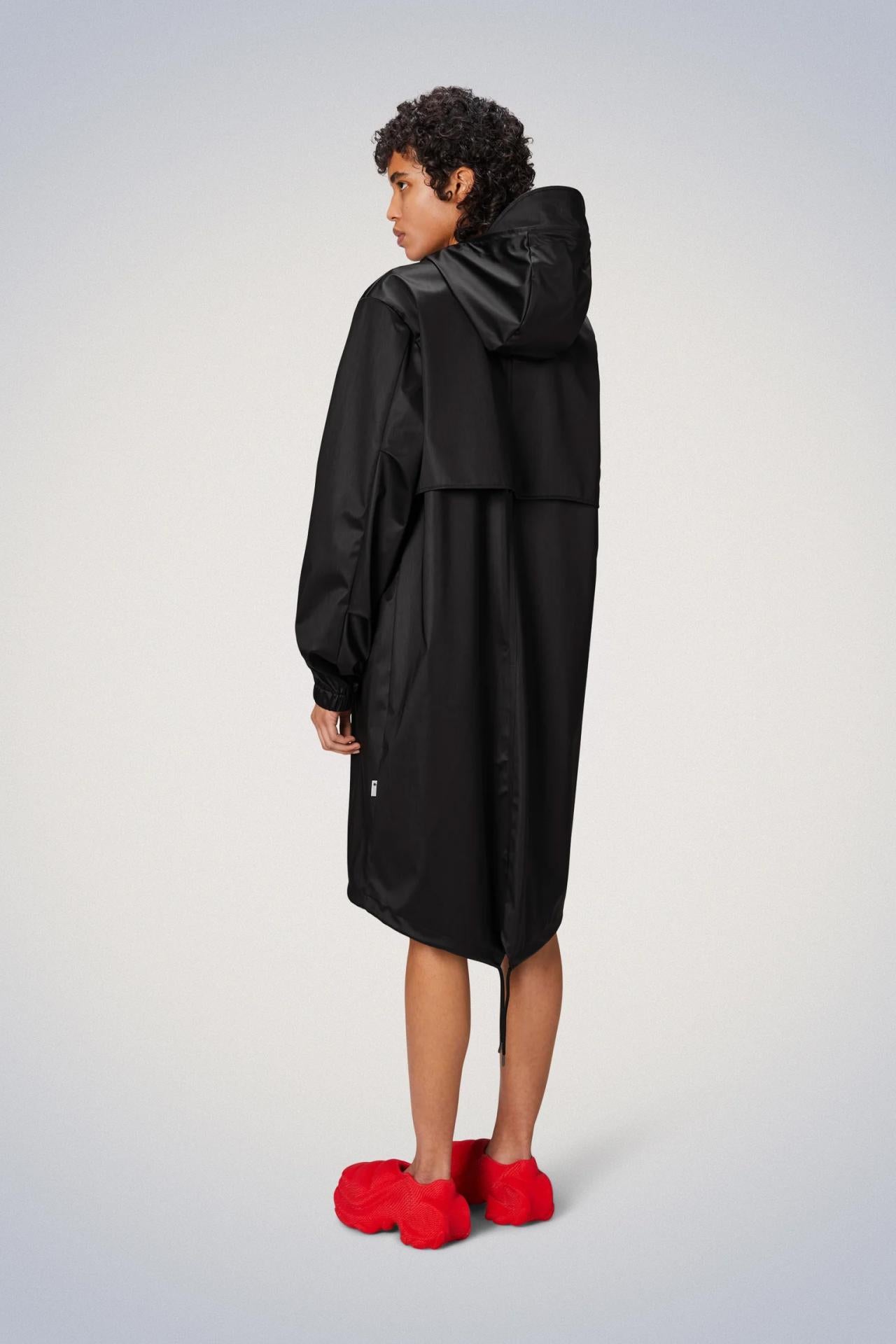 Rains Fishtail Parka Regenjacke - Farbe: BlackGrain - Variante: L