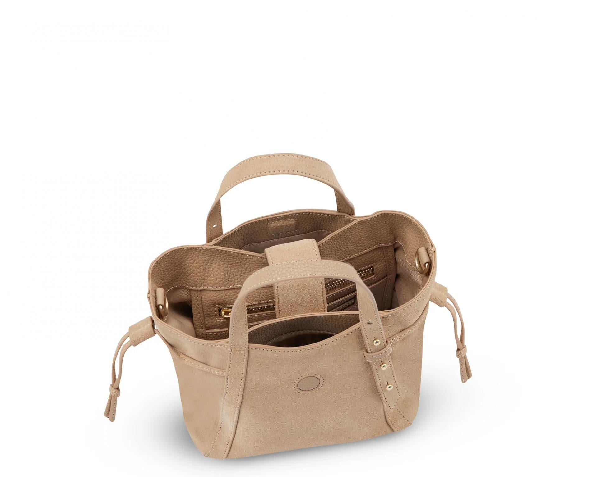 Hey Marly Handtasche Pretty Wonder Suede S - Mocha