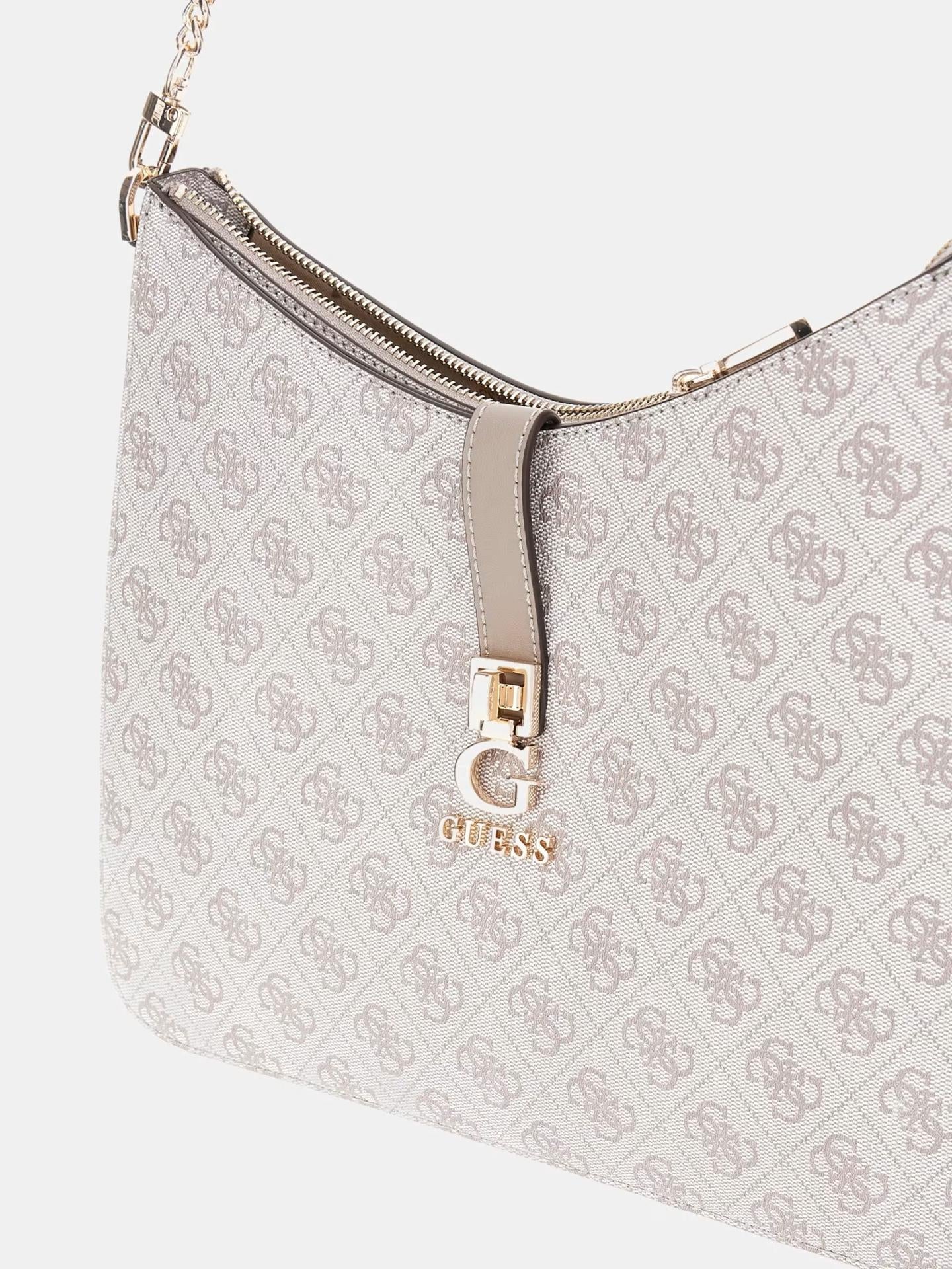Guess Henkeltasche Zamira 4G-Logo Grau