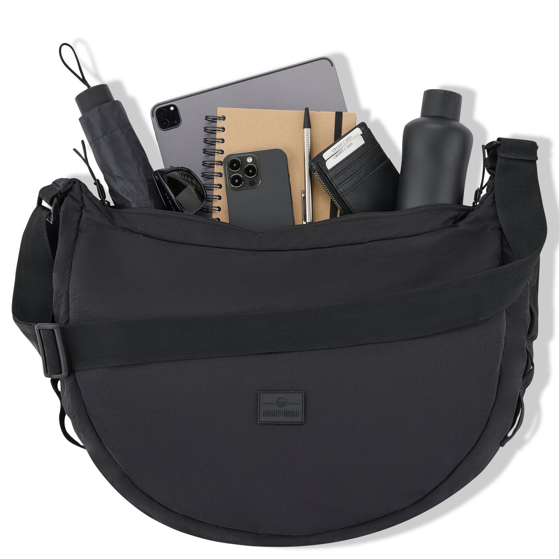 Johnny Urban Kaia Large Half Moon Bag Schwarz