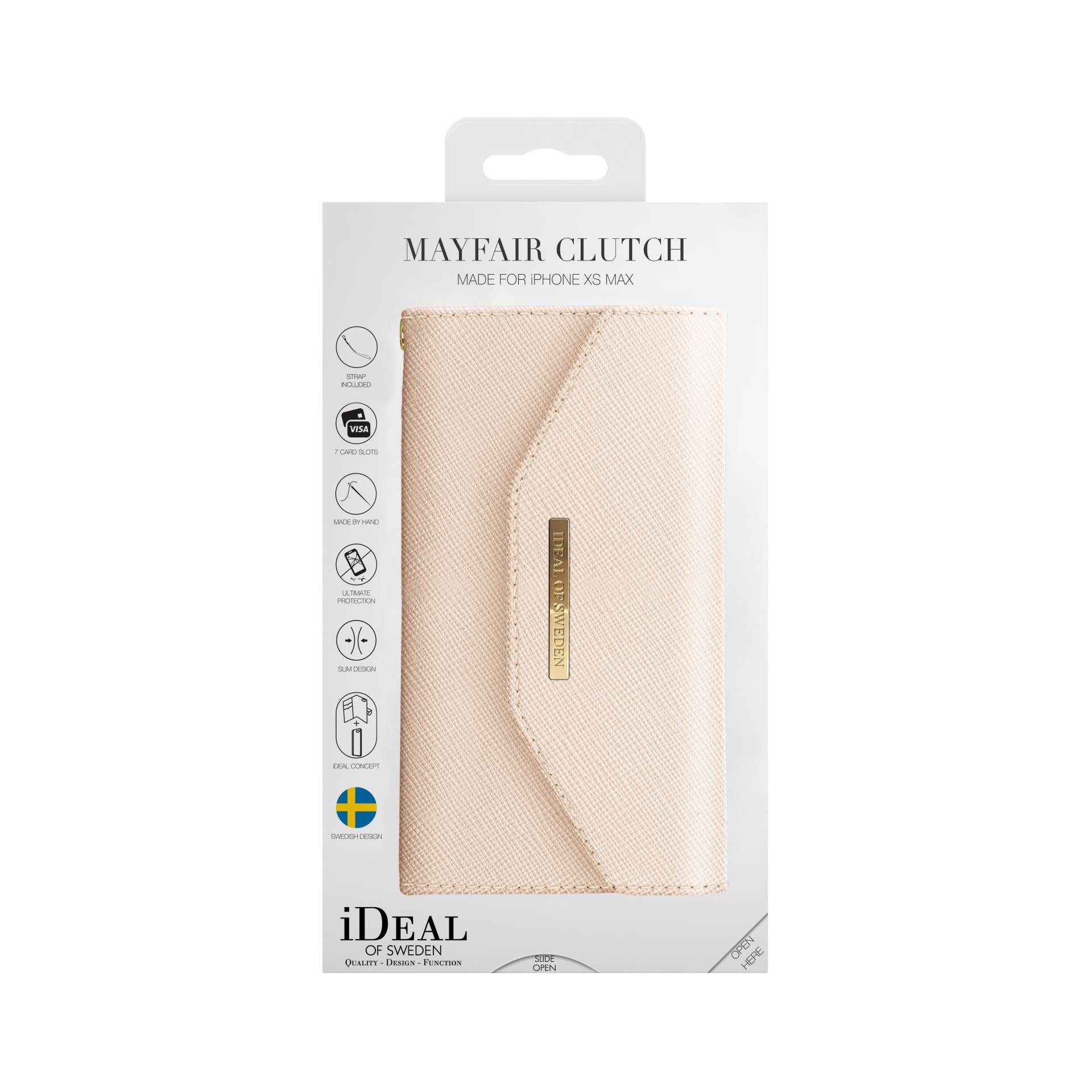 Handyclutch Mayfair Clutch - Modell: iPhone XS Max - Farbe: Beige