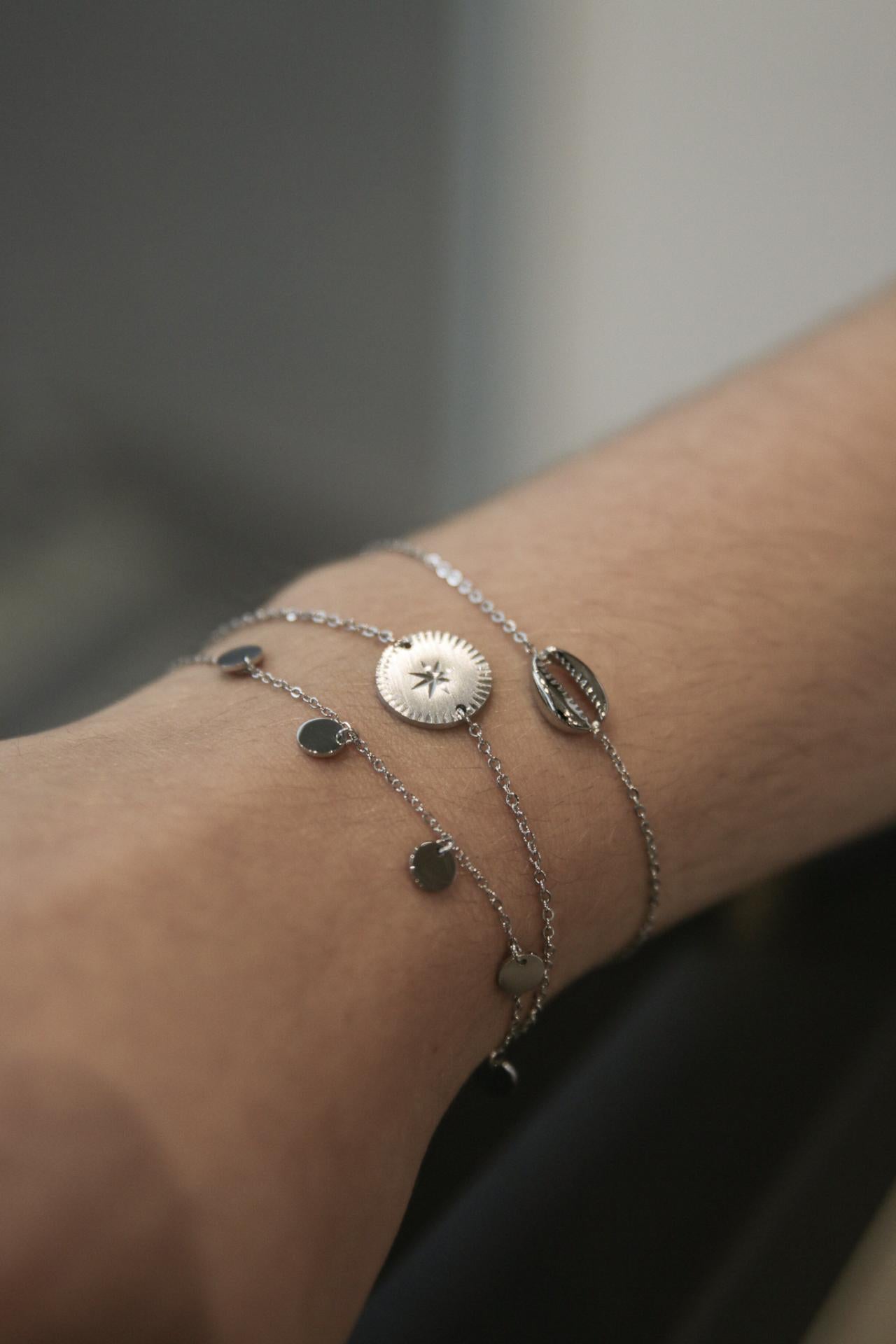 Armband Muschel Silber