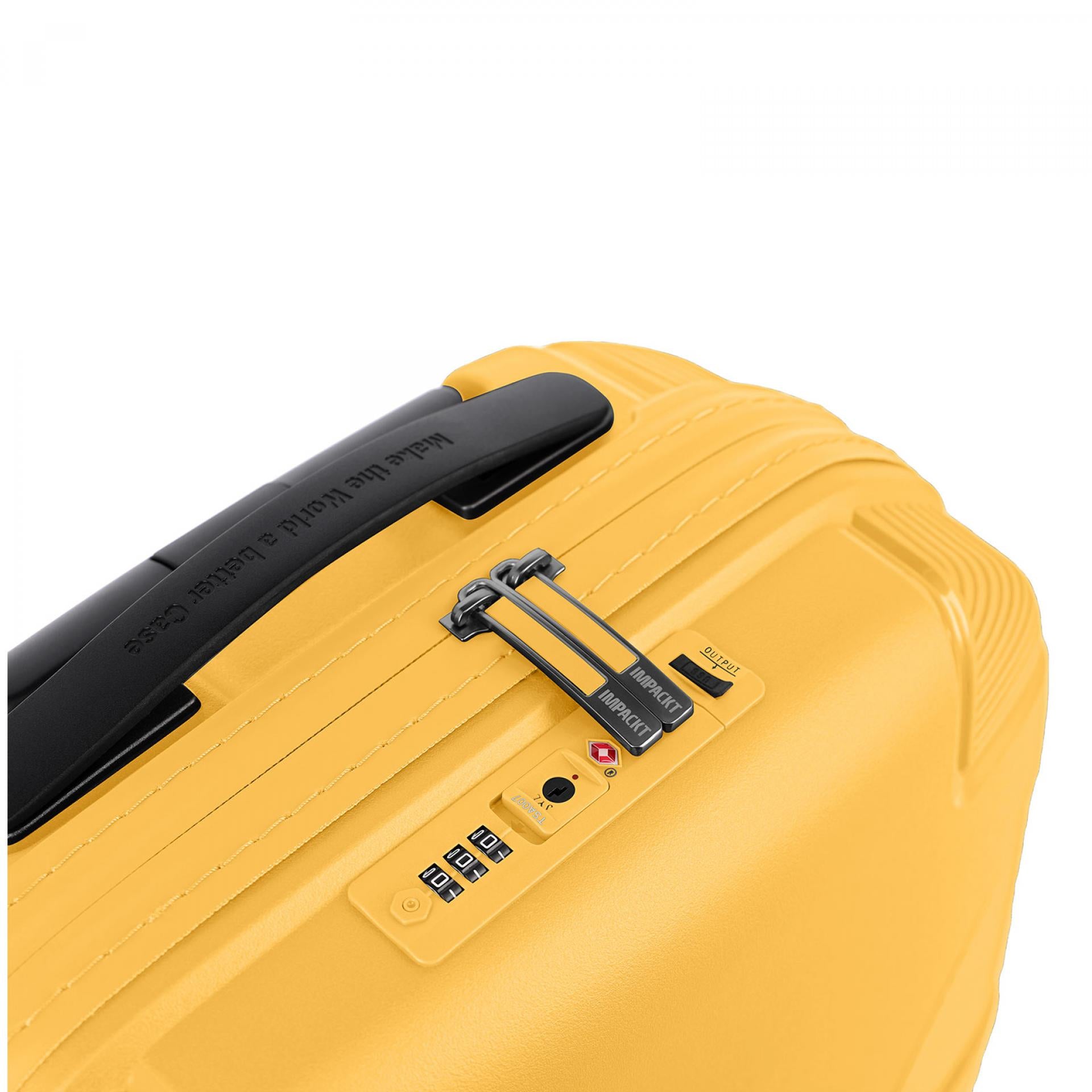 Travelite IMPACKT IP1 Hartschalenkoffer - Größe: S - Variante: Sunset Yellow