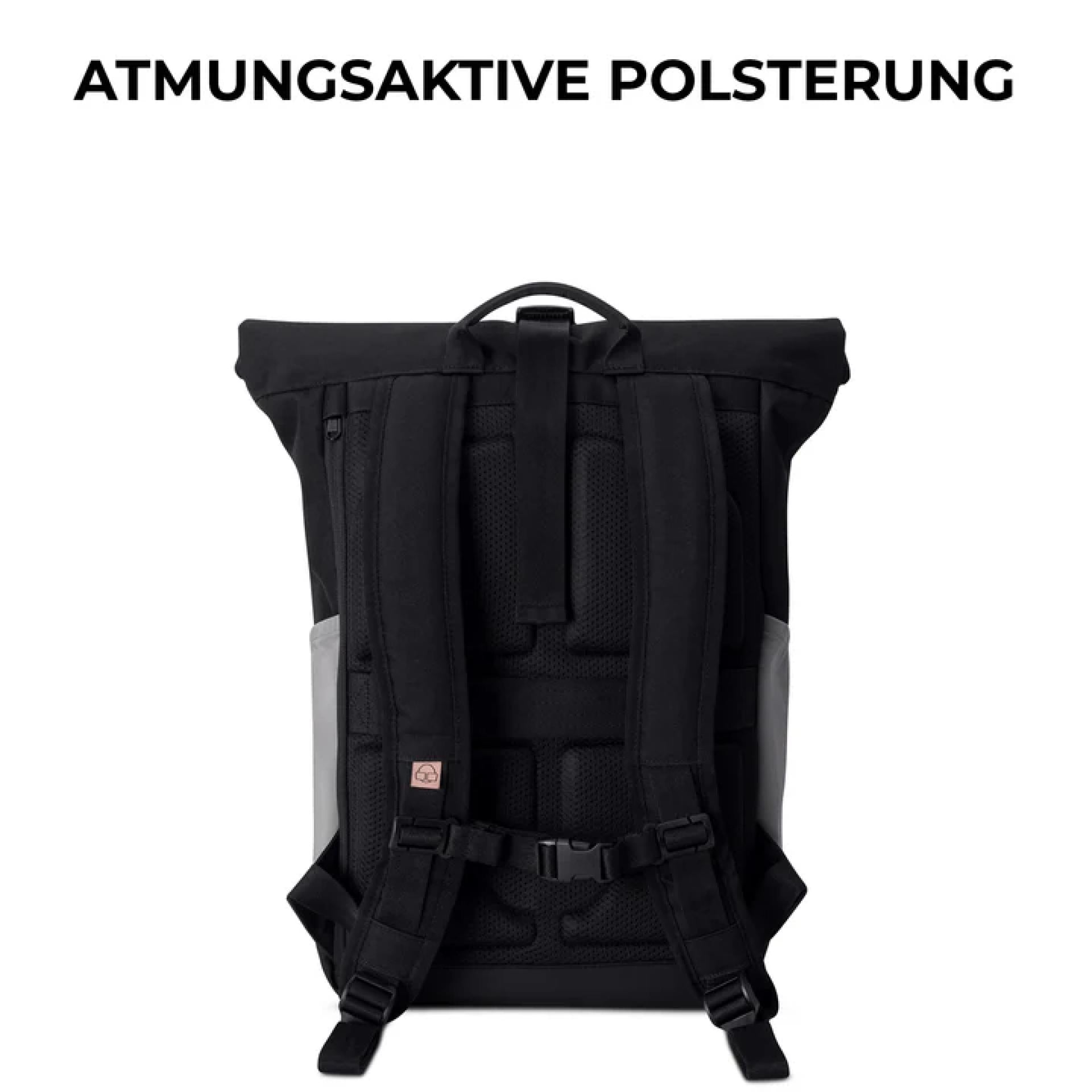 Johnny Urban Allen Medium Rucksack Schwarz-Rosa