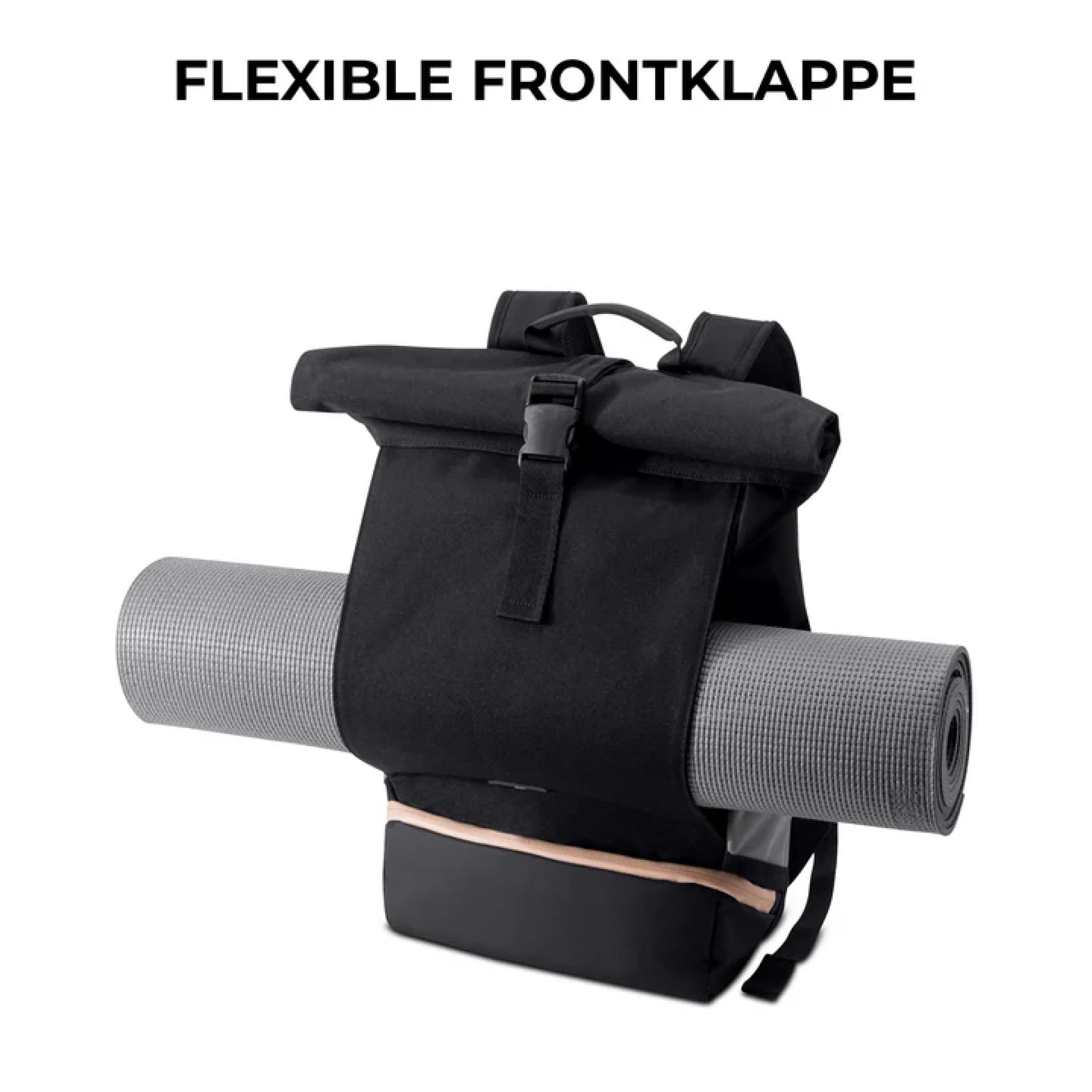 Johnny Urban Allen Medium Rucksack Schwarz-Rosa