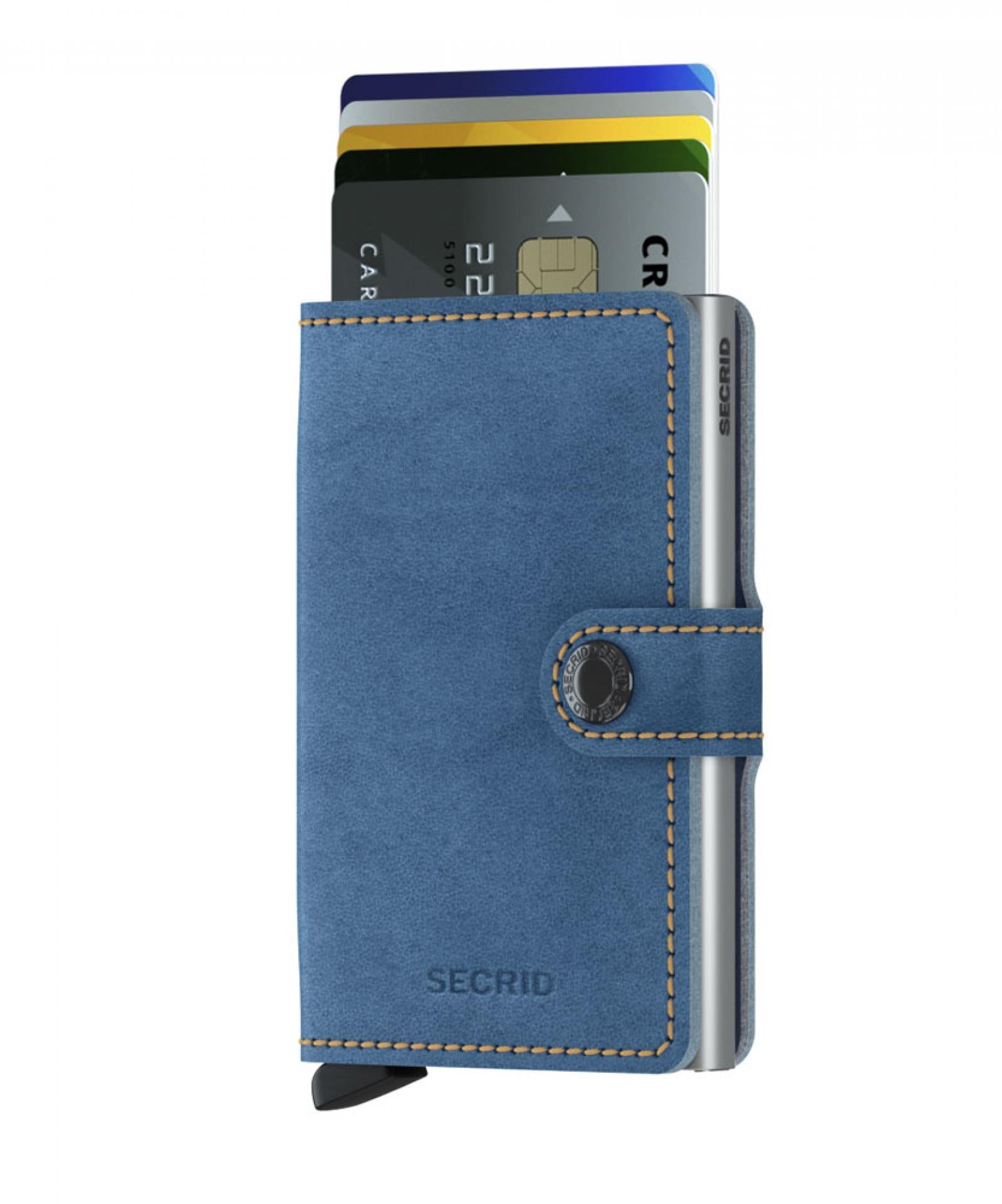 Kartenetui Miniwallet Indigo 3 RFID-Schutz Blau