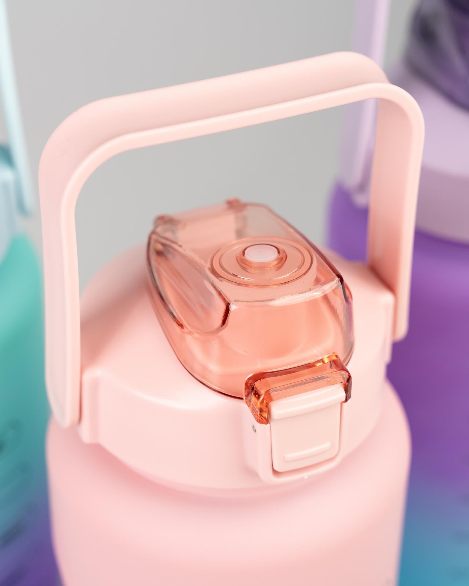 Motiwater Trinkflasche 2 L Rosa / Blau