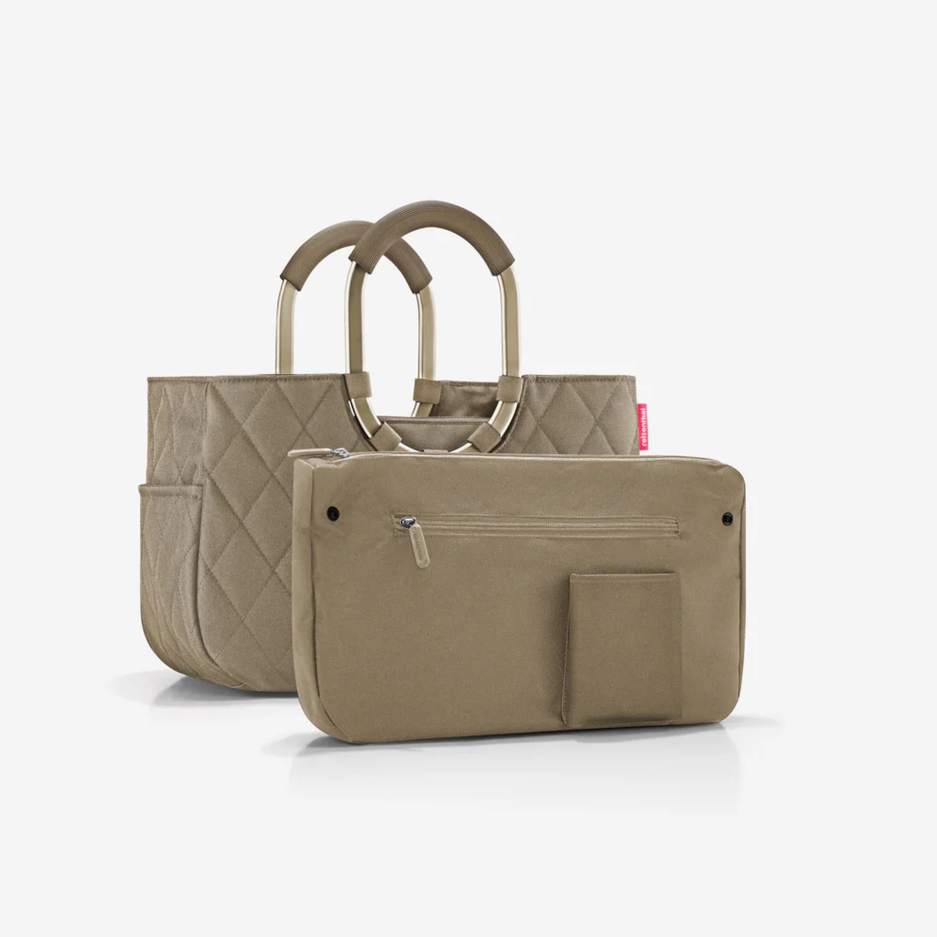 Reisenthel loopshopper M frame rhombus olive