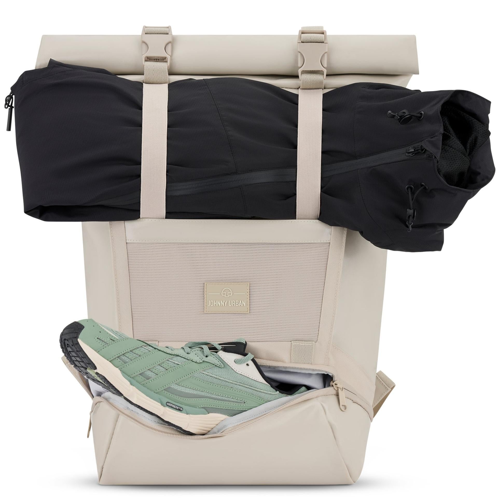 Johnny Urban Ashton Rolltop Rucksack Sand