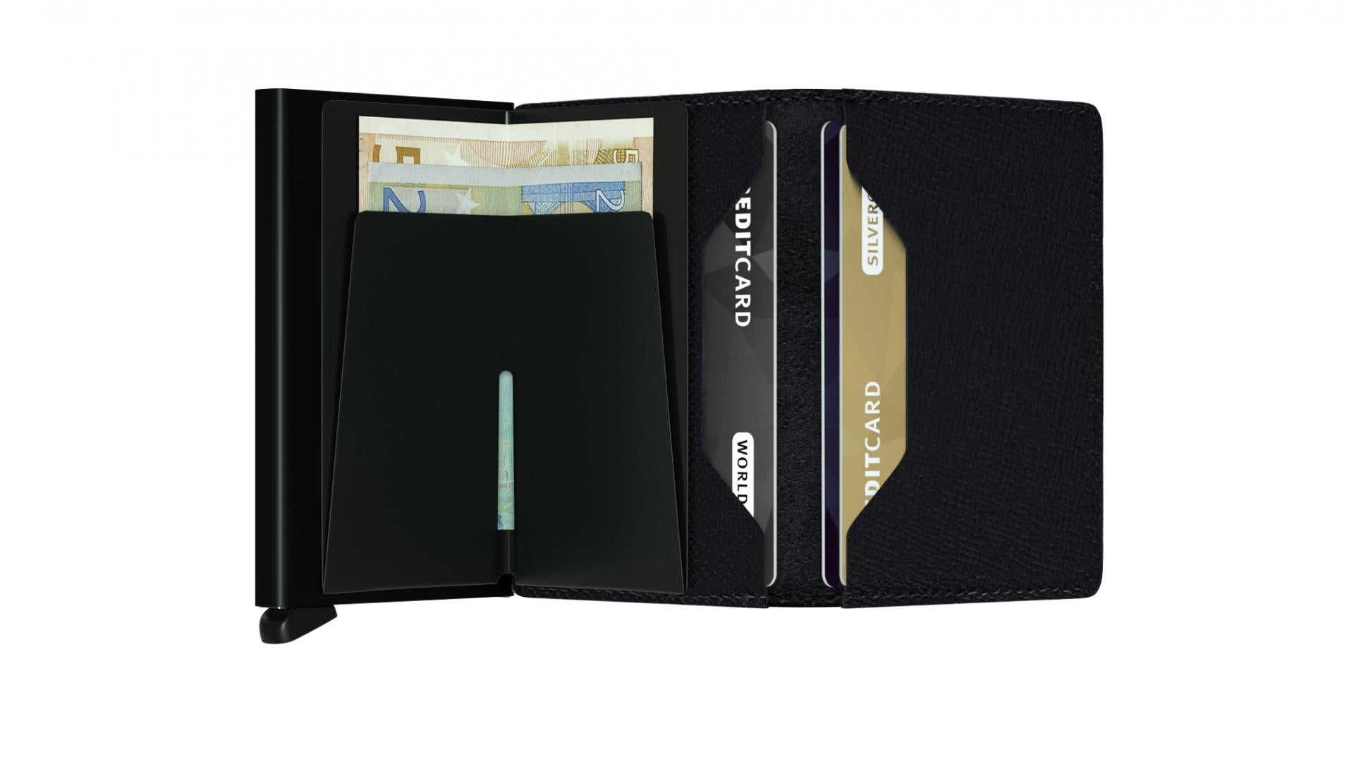Kartenetui SECRID Slimwallet - Farbe: Crisple Black