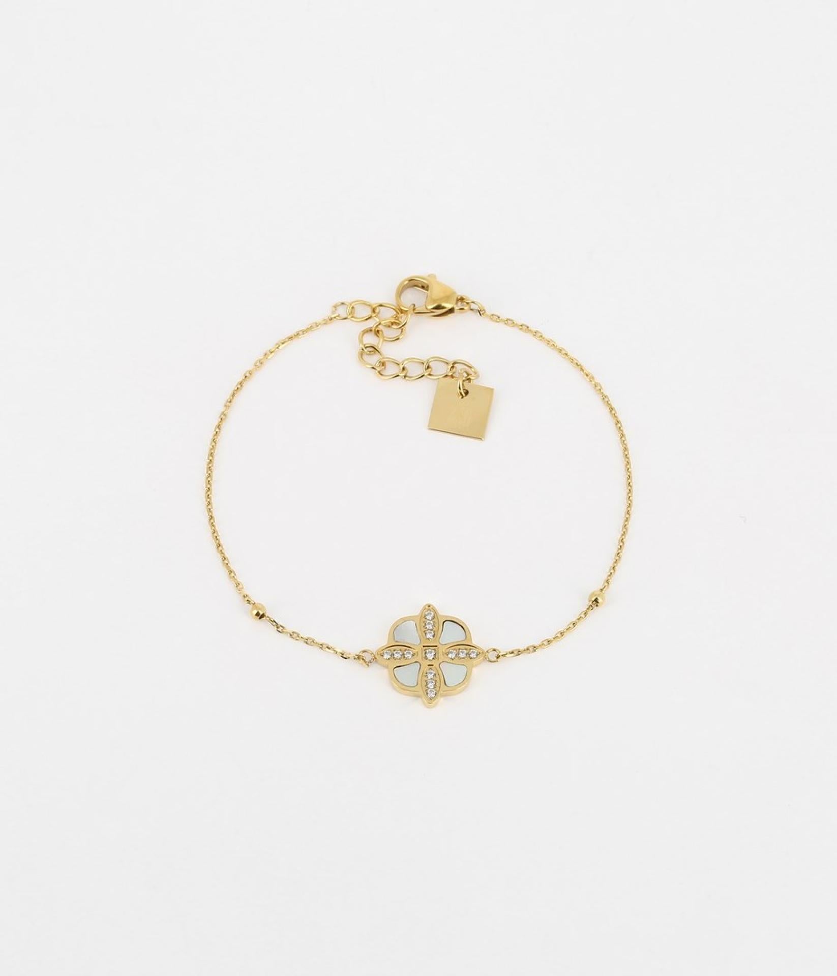 Zag Bijoux Armband Chambord Gold/Perlmutt