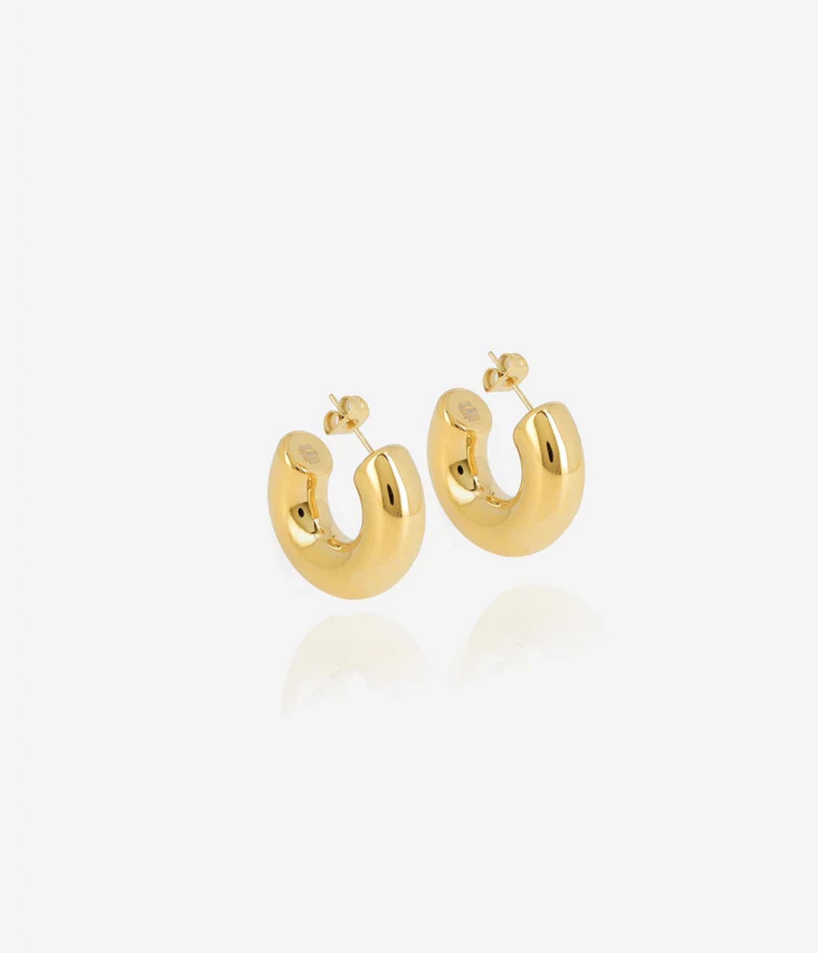Zag Bijoux Ohrringe Thais Edelstahl vergoldet 25x 8mm