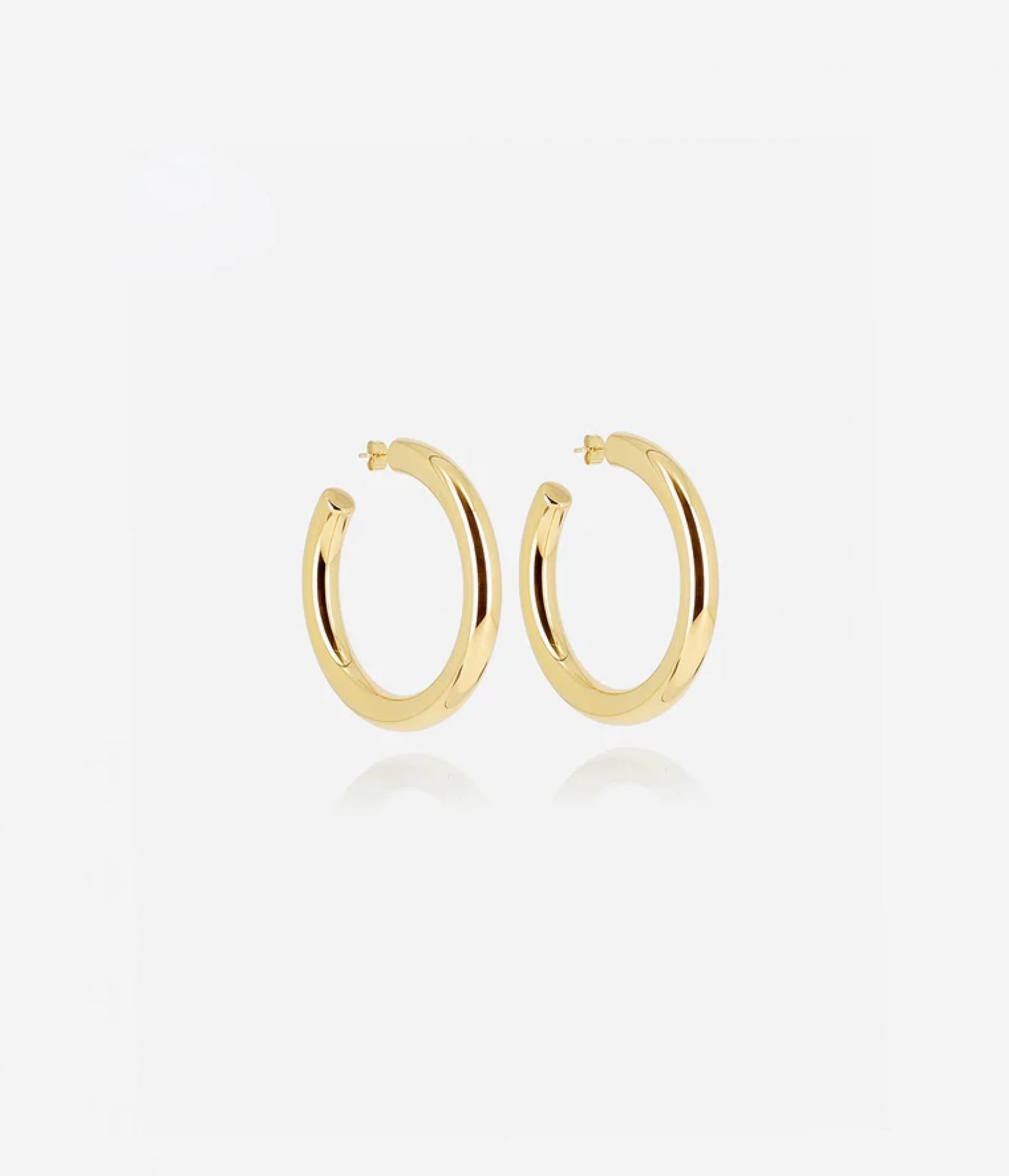 Zag Bijoux Ohrringe Tysia Edelstahl vergoldet 60x 8mm