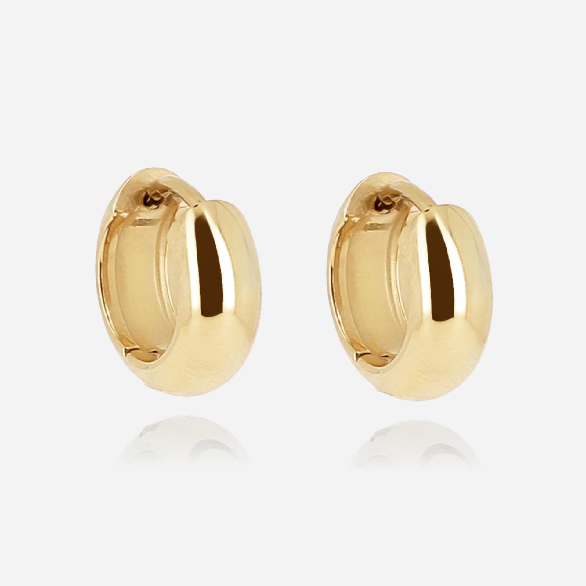 Zag Bijoux Ohrringe CREOLE Edelstahl 20k vergoldet 5X8