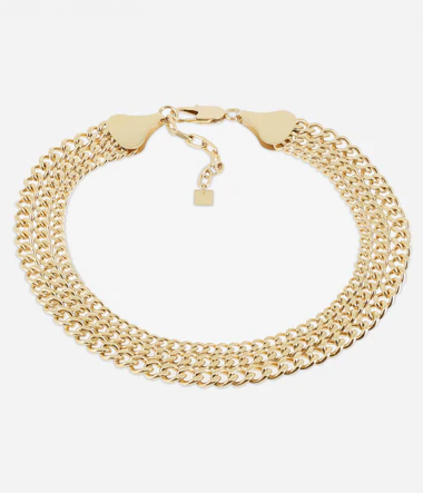Zag Bijoux Kette Nefertiti Vergoldeter Stahl 38+5cm