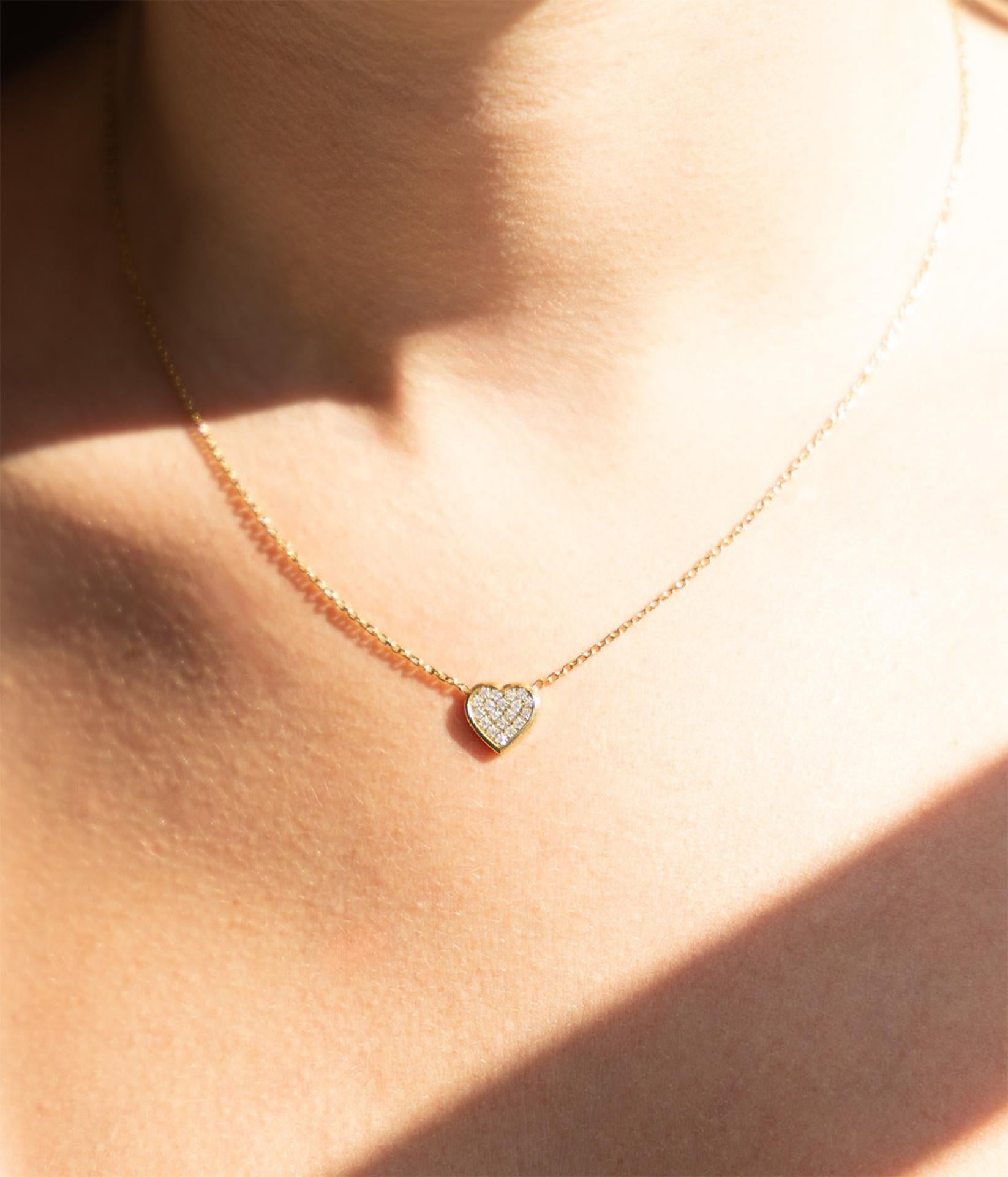 COLLIER?COURT?ACIER DORE?38+5cm?zirconium sertis