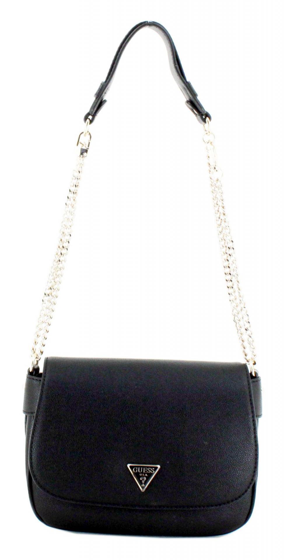 Guess Fedora Flap Schultertasche Schwarz