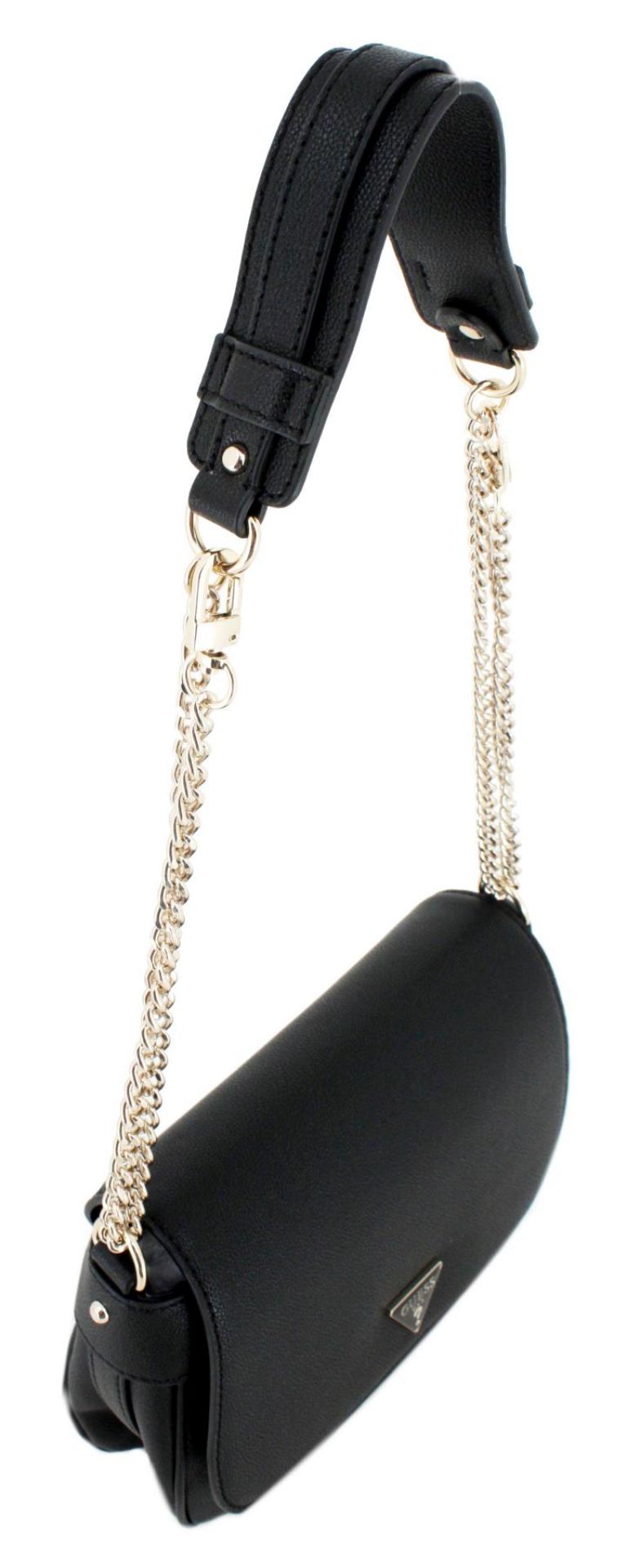 Guess Fedora Flap Schultertasche Schwarz