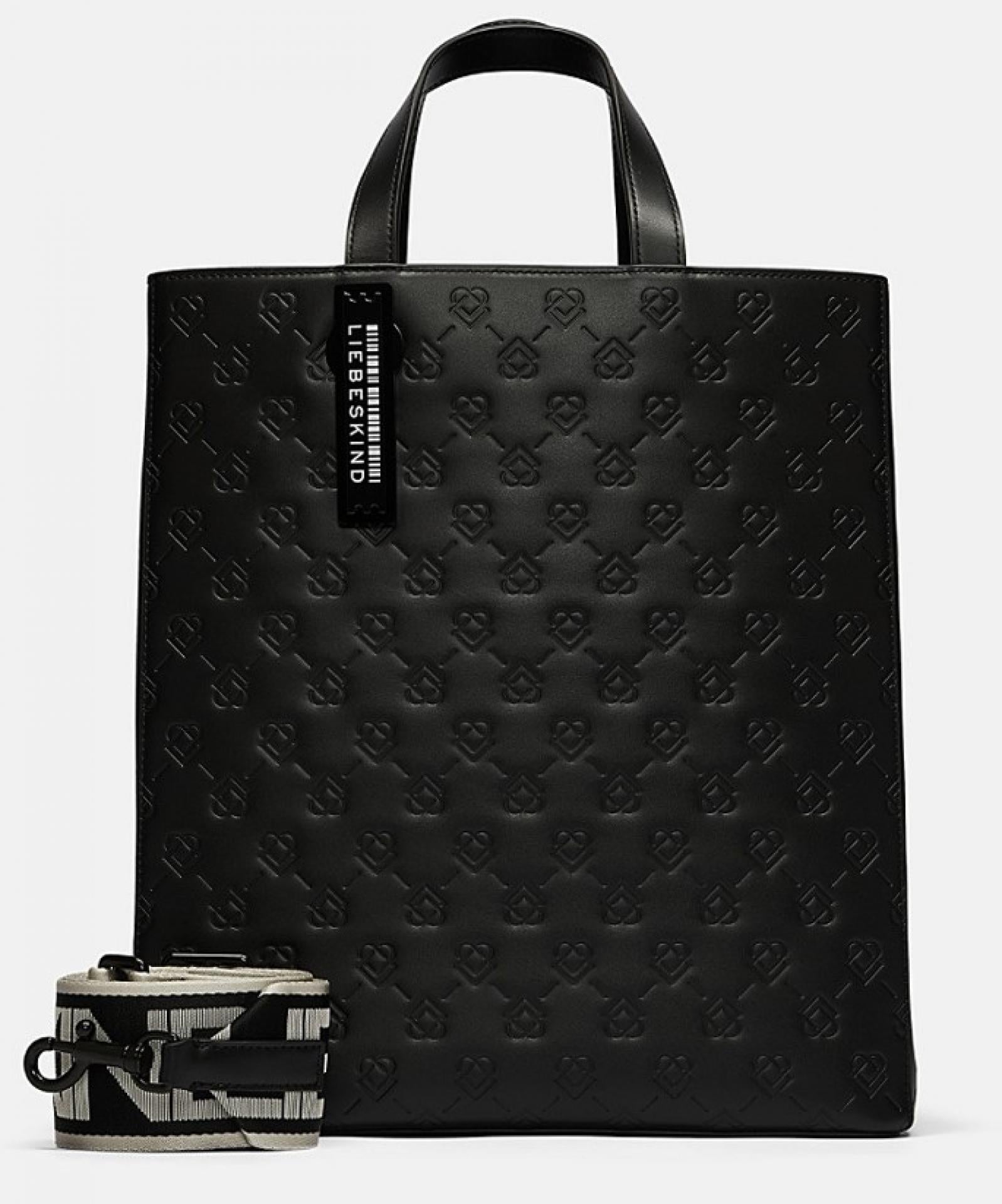 Liebeskind Berlin Tote Shopper M Icon Paper Bag Black