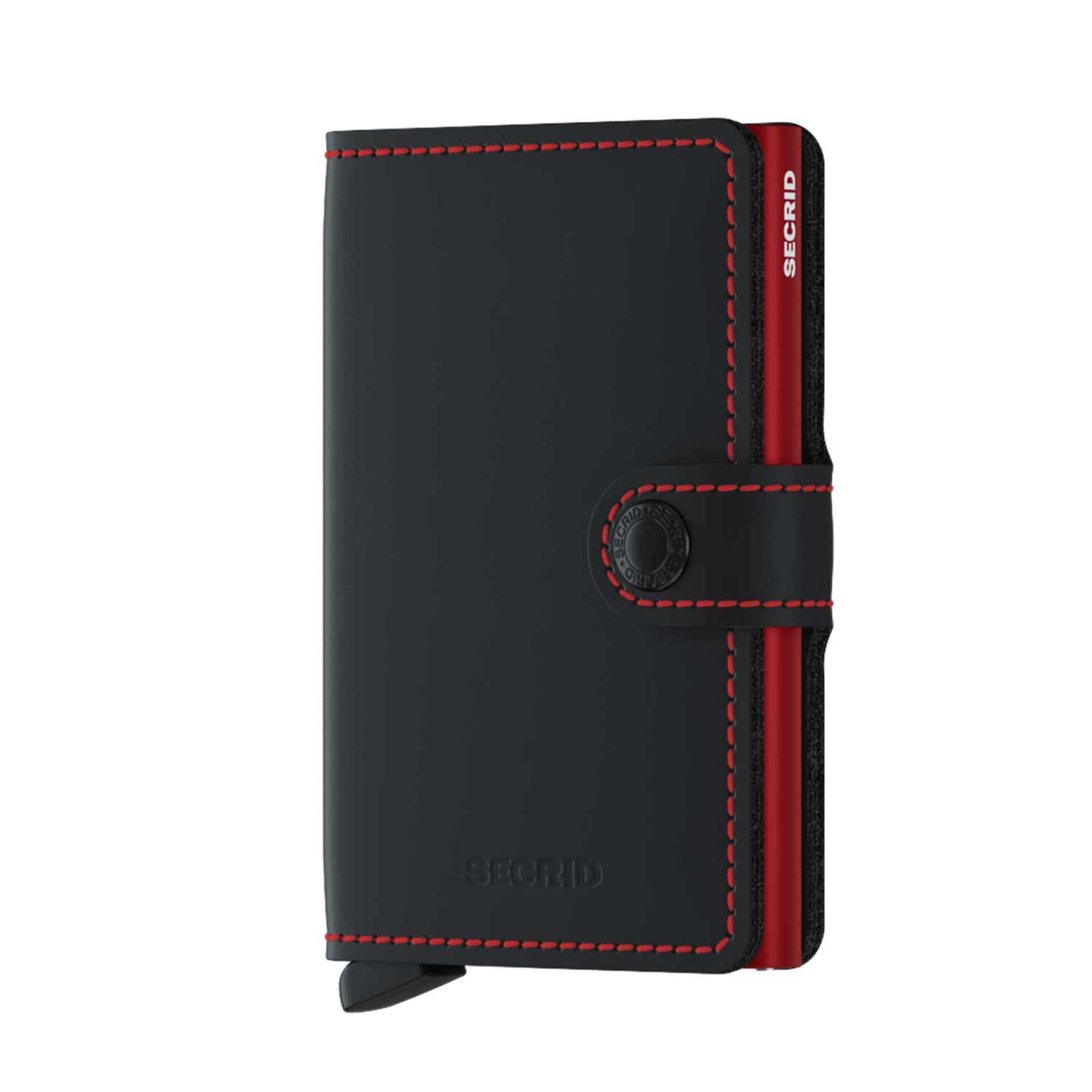 Secrid Miniwallet Matte Black & Red