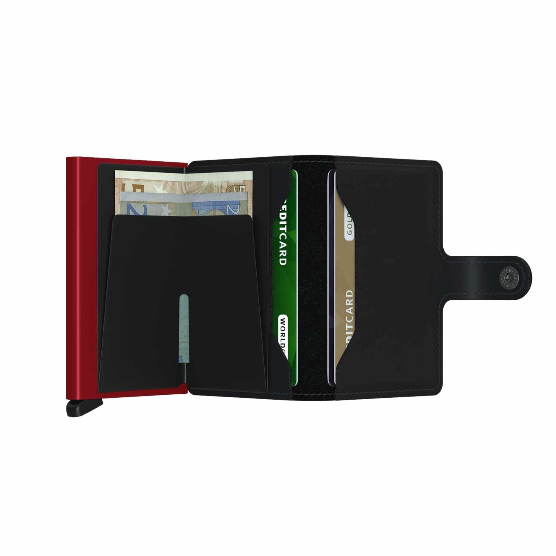 Secrid Miniwallet Matte Black & Red
